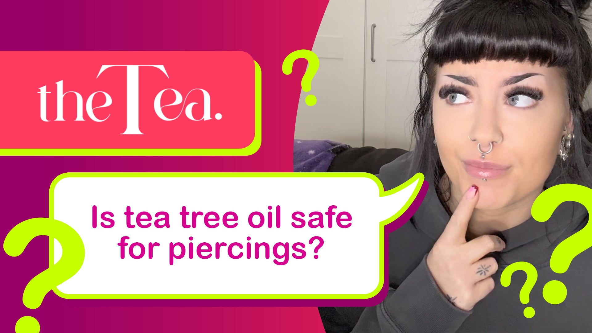 The Tea Is tea tree oil safe for piercings?