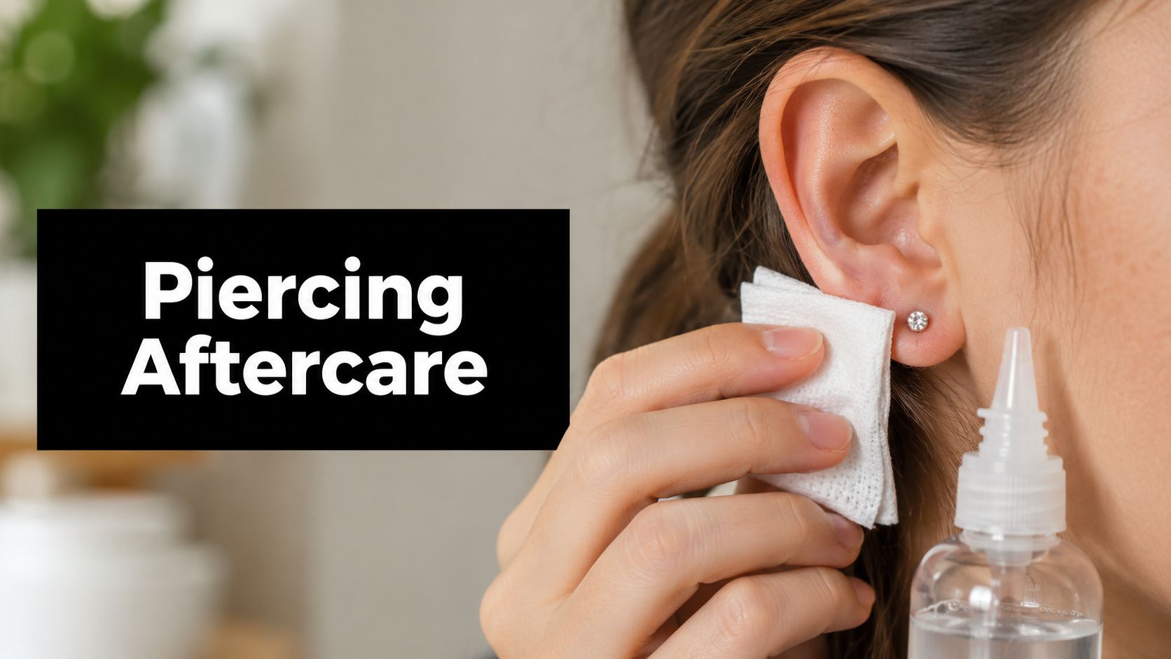 Safe Antiseptic Solution for Ear Piercing Aftercare