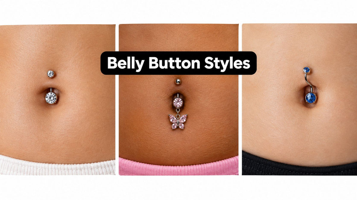 Belly Button Piercing Up Close: 5 Styles to See