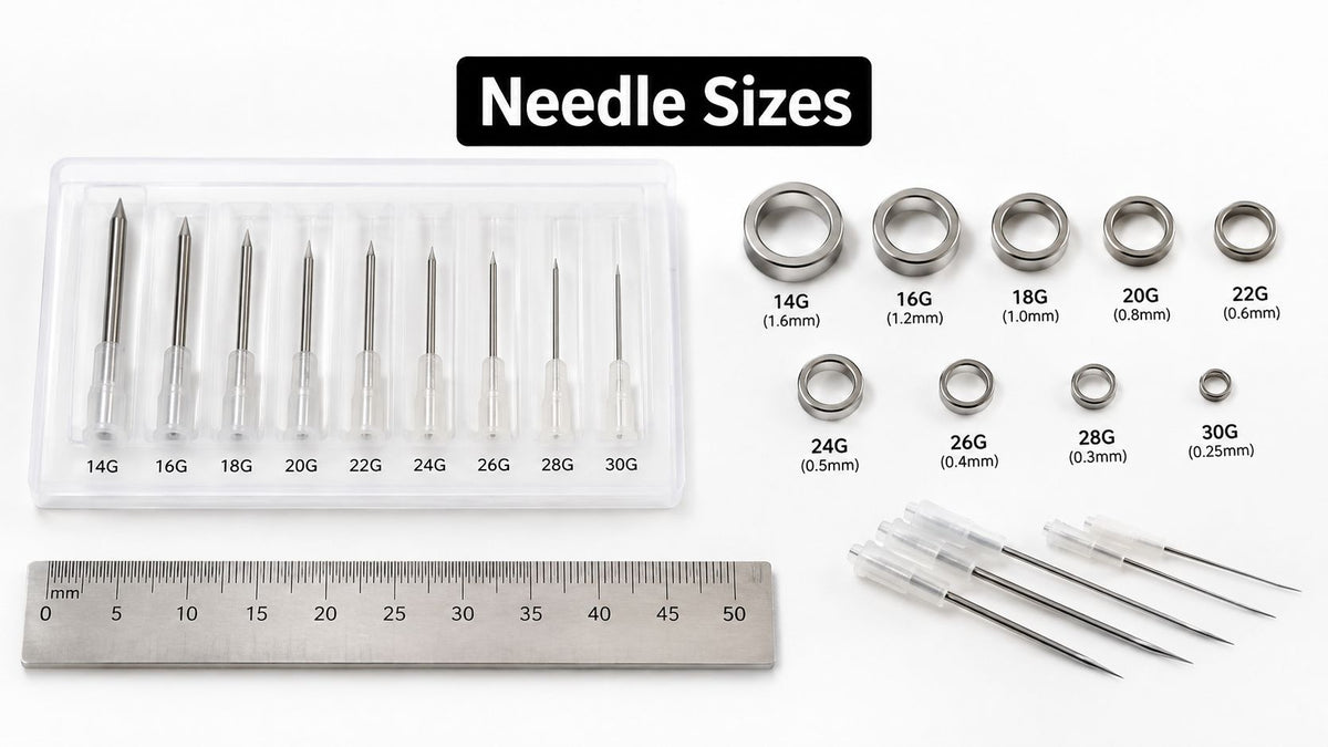 Body Piercing Needle Sizes: Gauge to MM Chart & Guide
