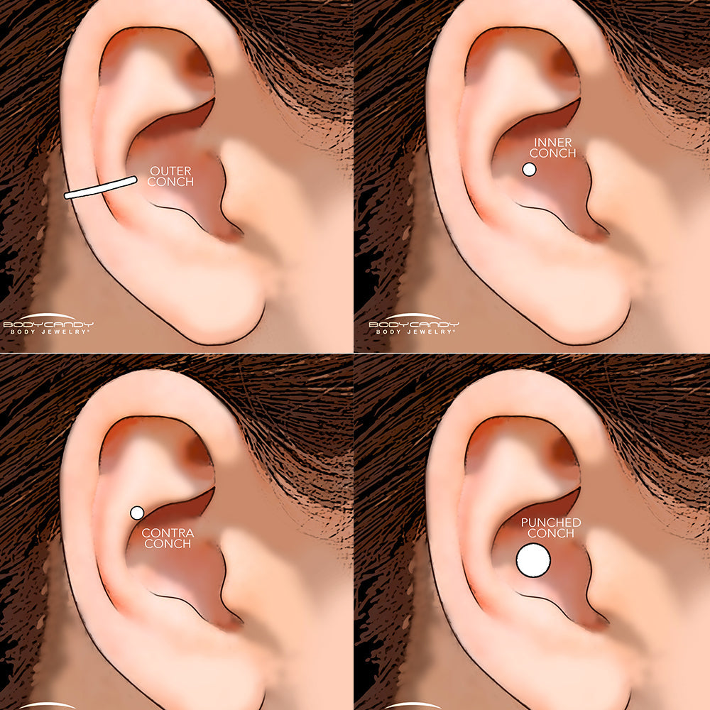 Types of Conch Piercings