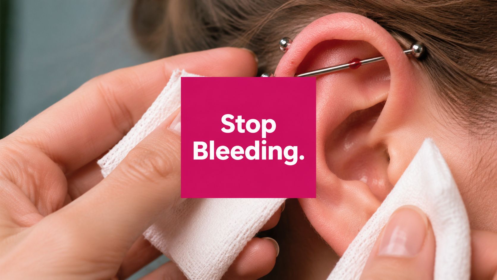Industrial Piercing Bleeding: What's Normal & How to Stop It