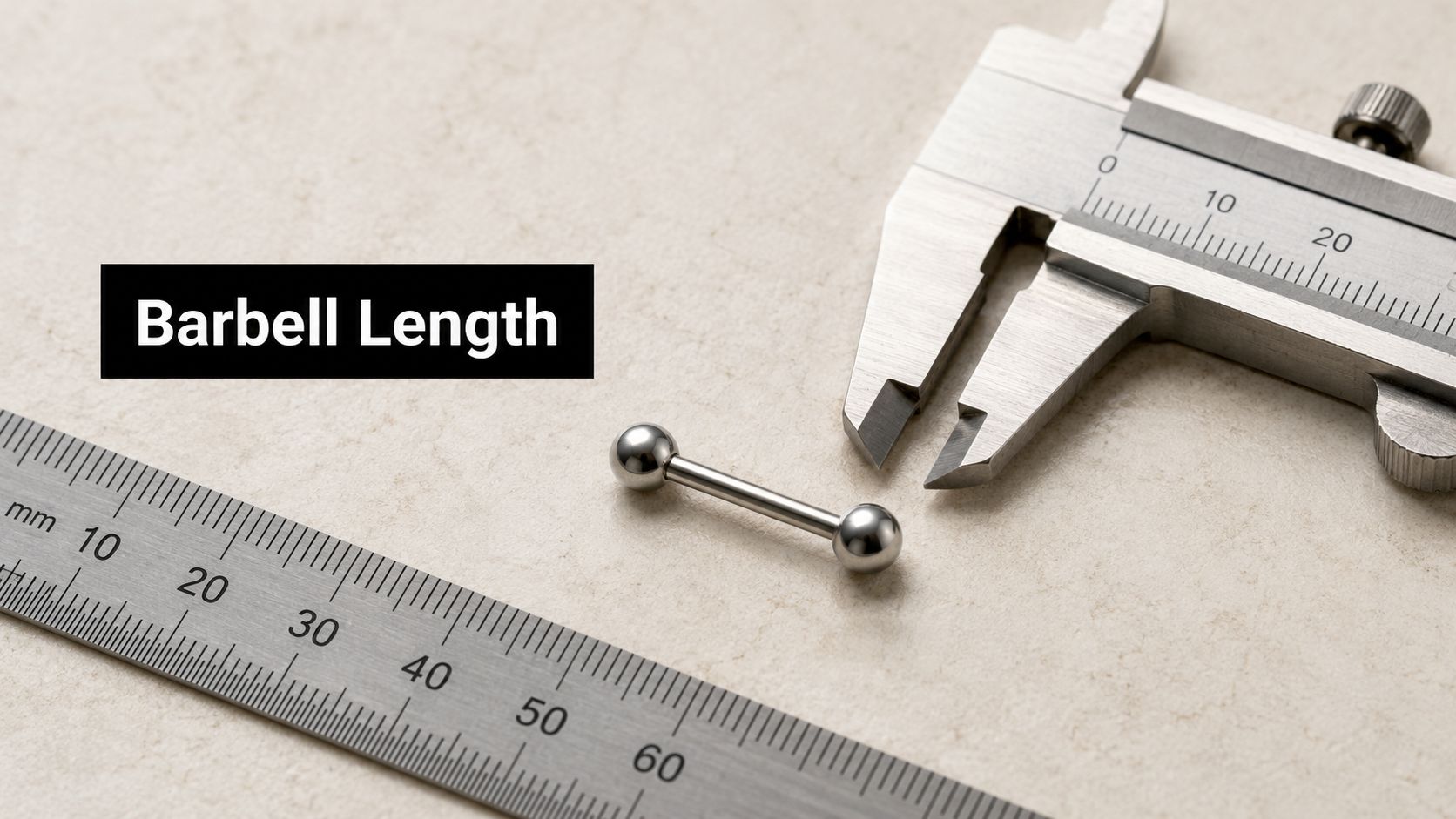 How to Measure Piercing Barbell Length the Right Way