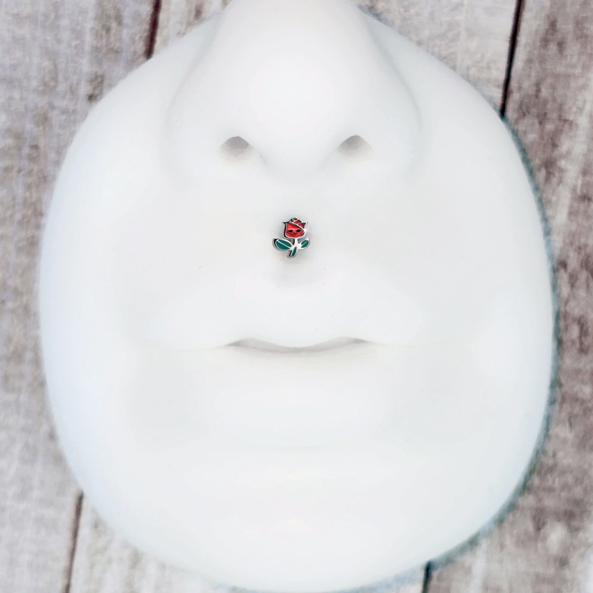 16G 5/16 Sweet Happy Rose Flower Labret Monroe Tragus