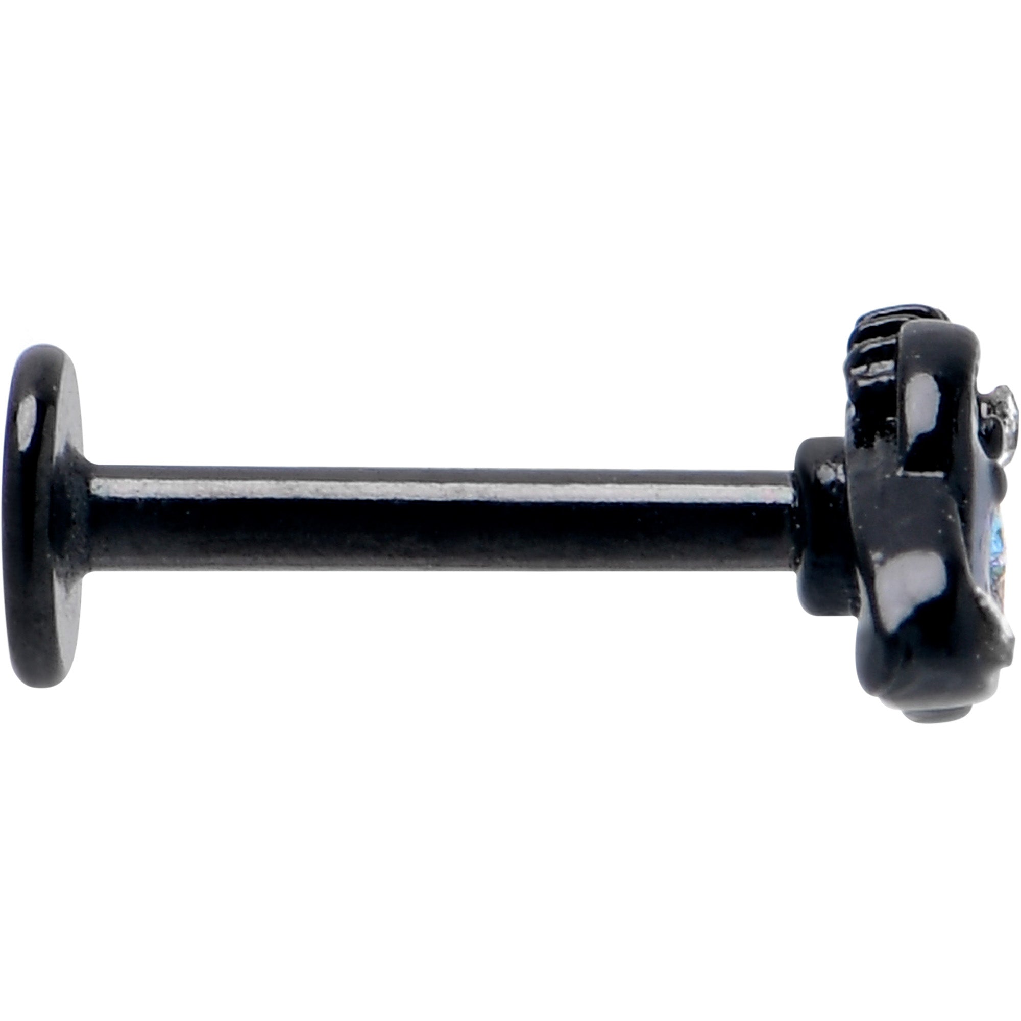 16G 5/16 Aurora Gem Black Saturn Space Moon Labret Monroe Tragus