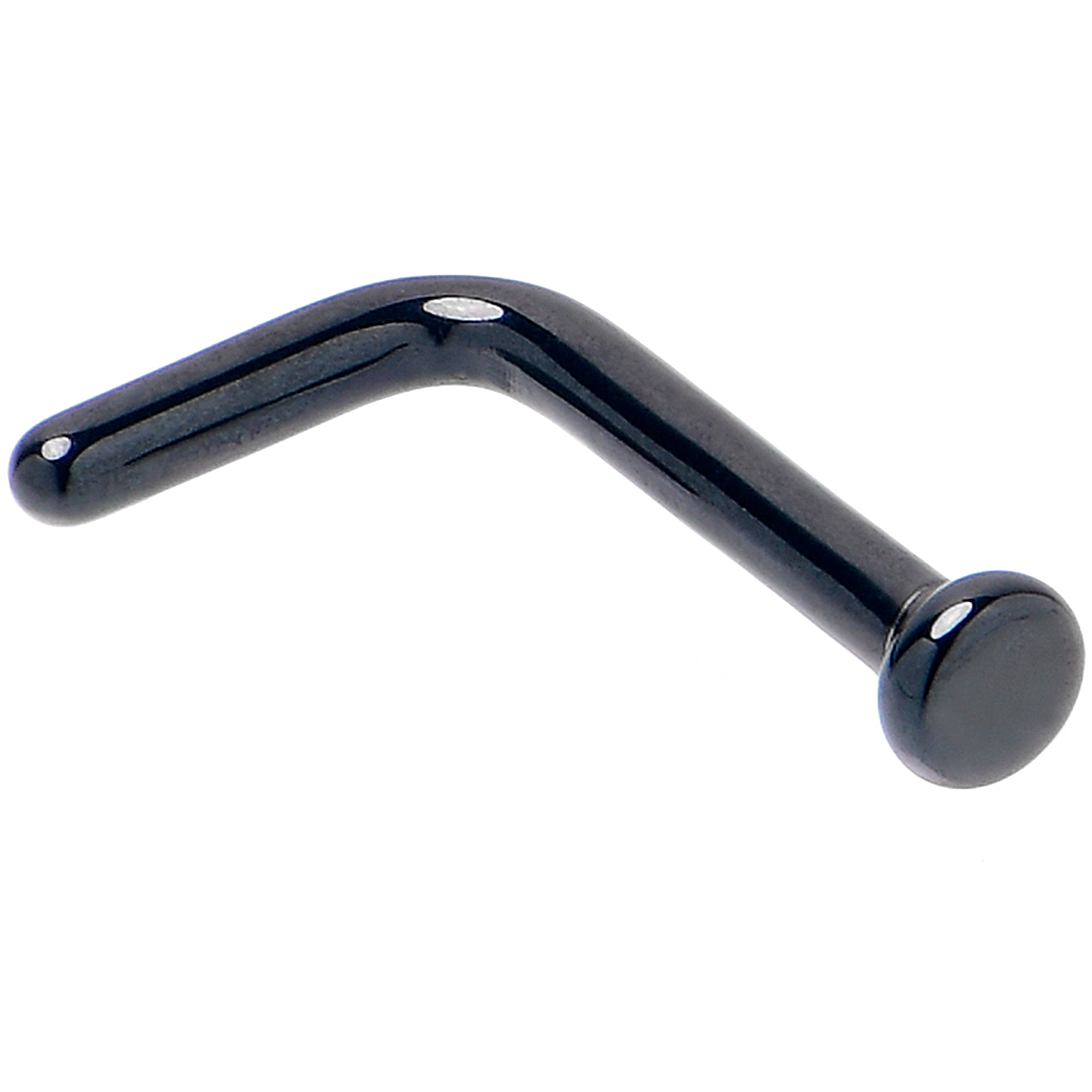 L Shaped Nose Rings F136 Titanium Nose Studs 18G L-Shaped