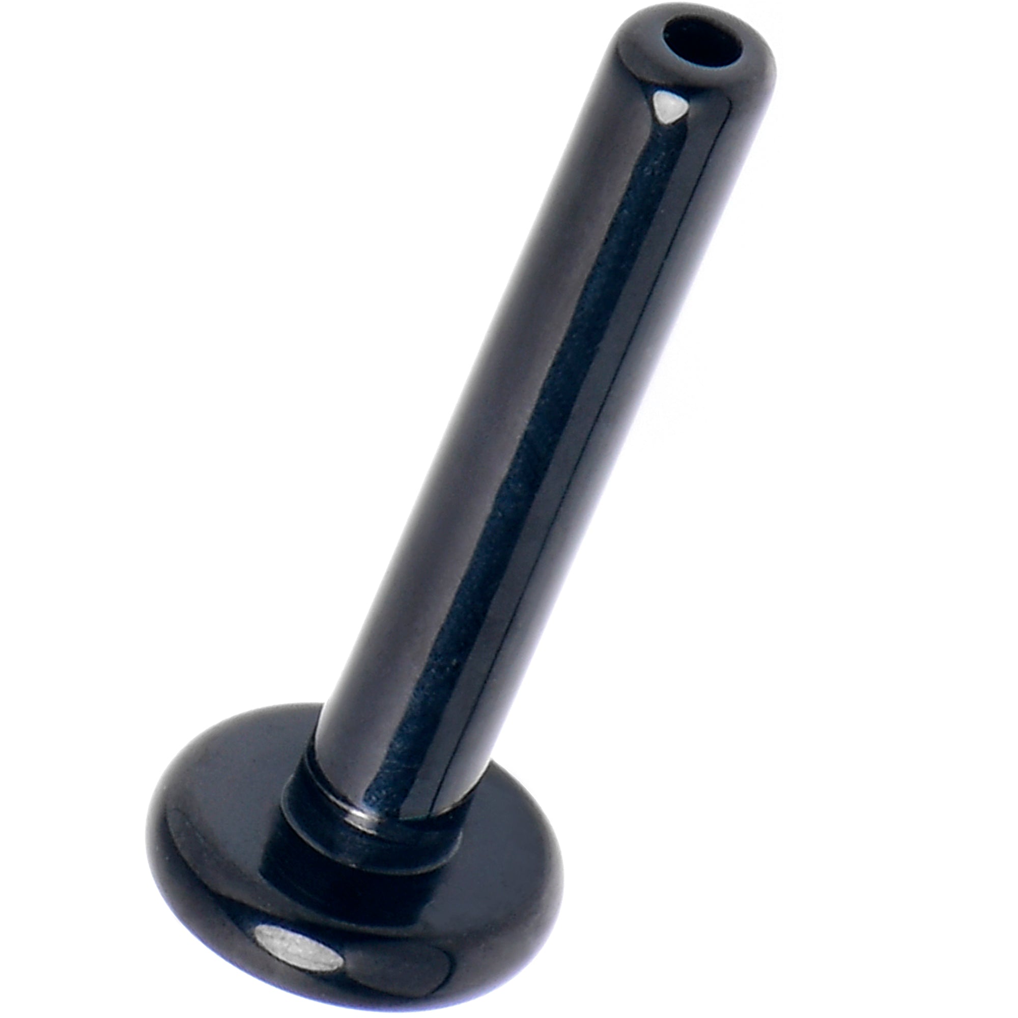 16G 5/16 Black ASTM F-136 Implant Grade Titanium Threadless Post Only Labret