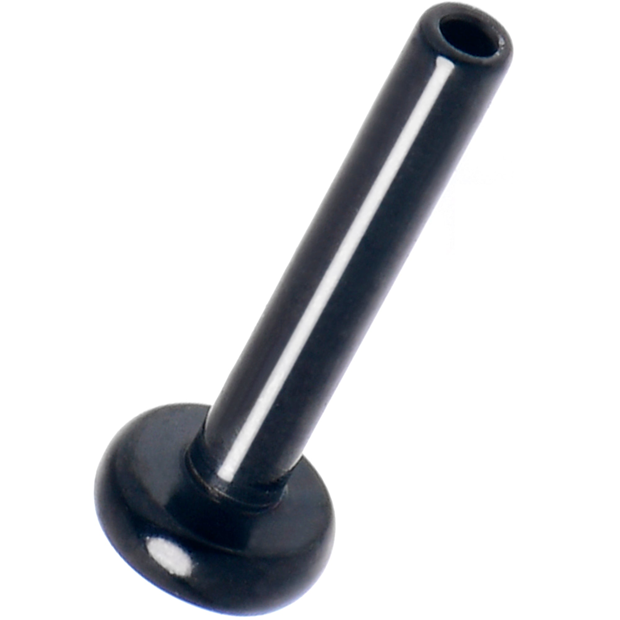 18G 1/4 Black ASTM F-136 Implant Grade Titanium Threadless Post Only Labret