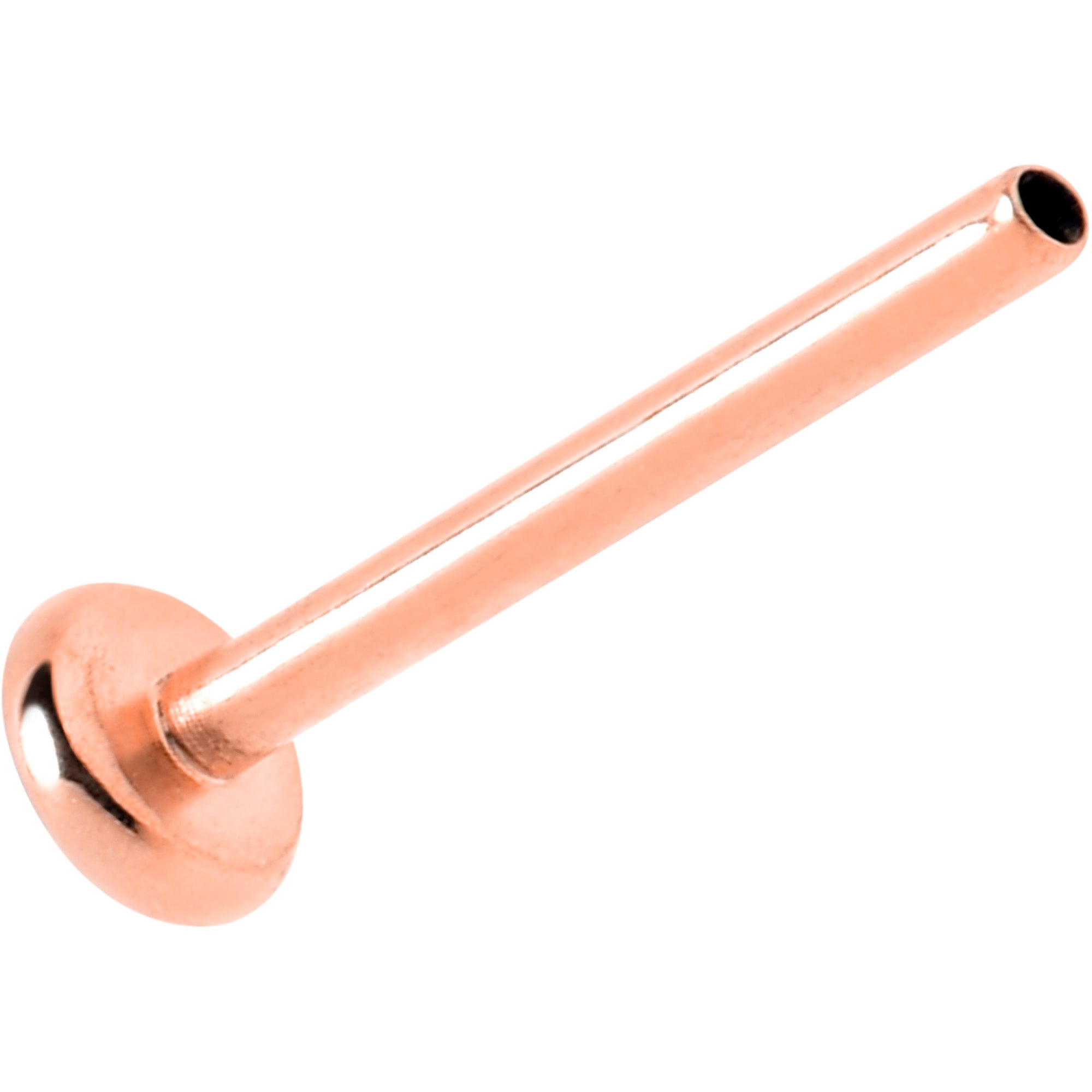 20G 5/16 Rosy Hue ASTM F-136 Implant Grade Titanium Threadless Post Only Labret