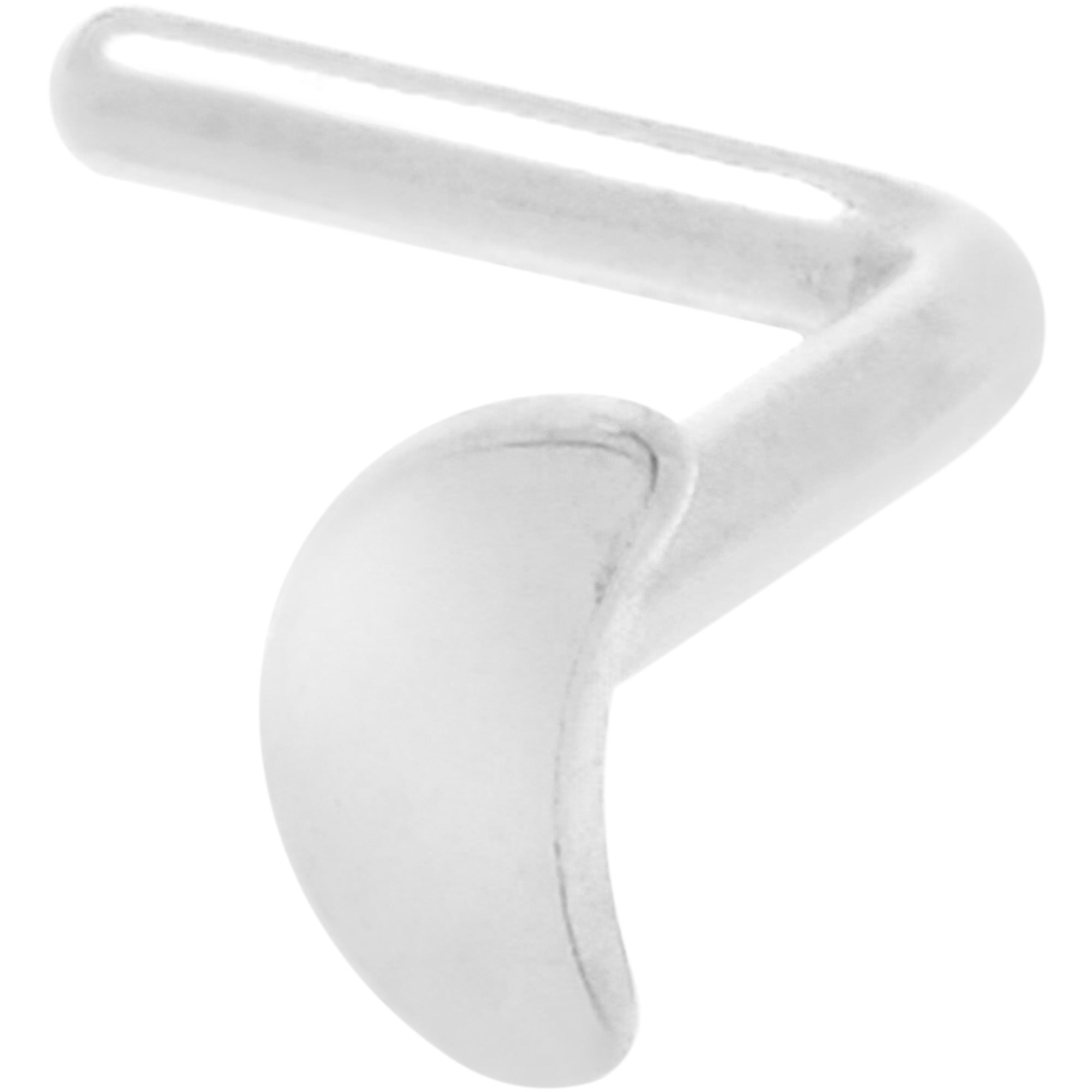 20G 1/4 ASTM F-136 Implant Grade Titanium Moon End L Shape Nose Ring