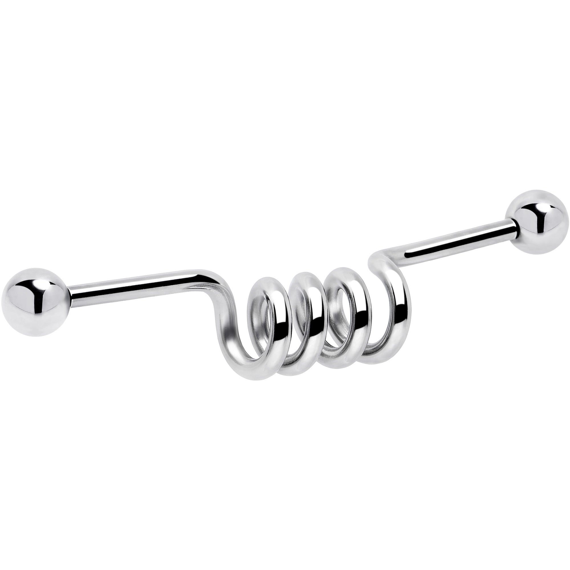 14G Internally Threaded Coil Project Bar 38mm