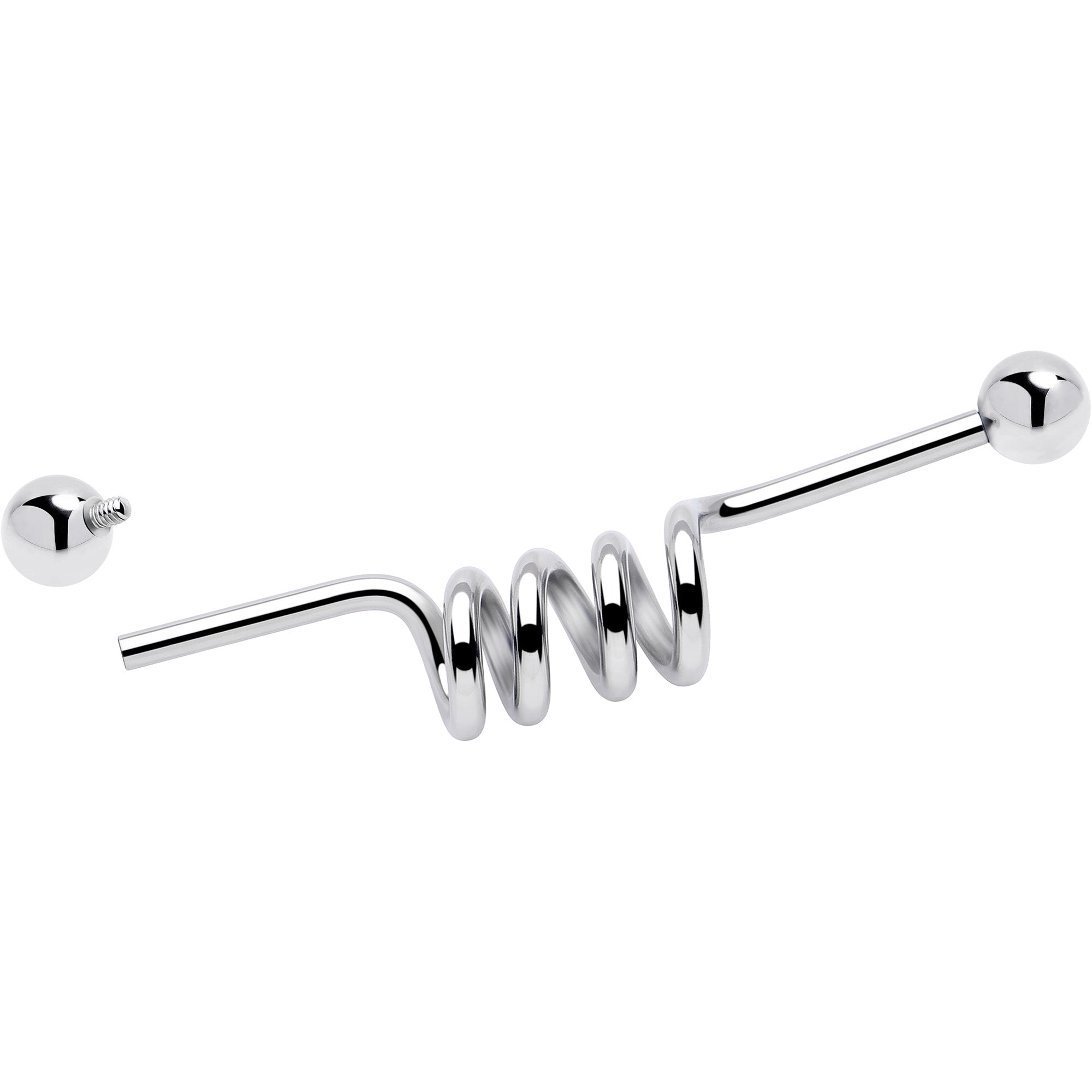 14G Internally Threaded Coil Project Bar 38mm