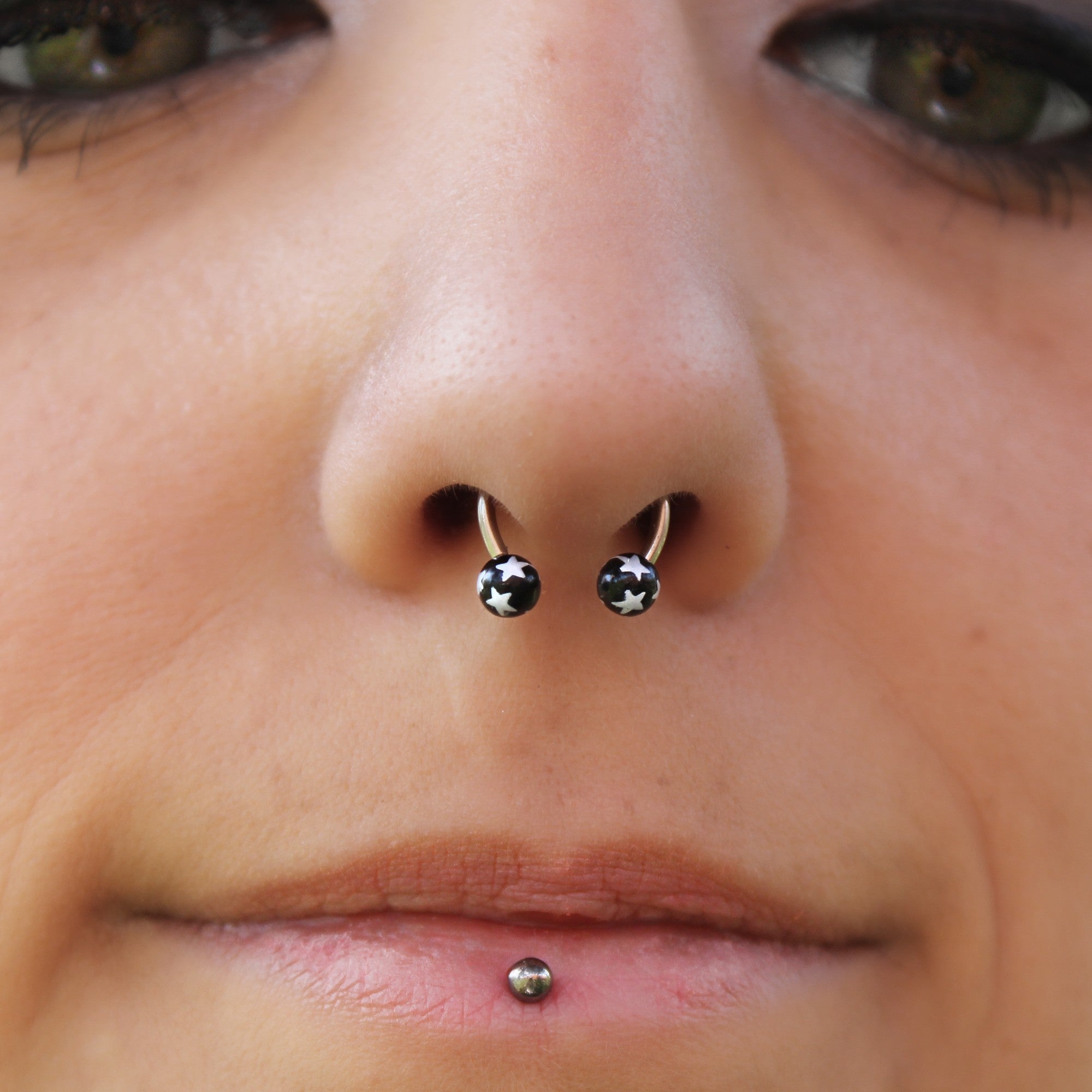surgical steel horseshoe septum ring