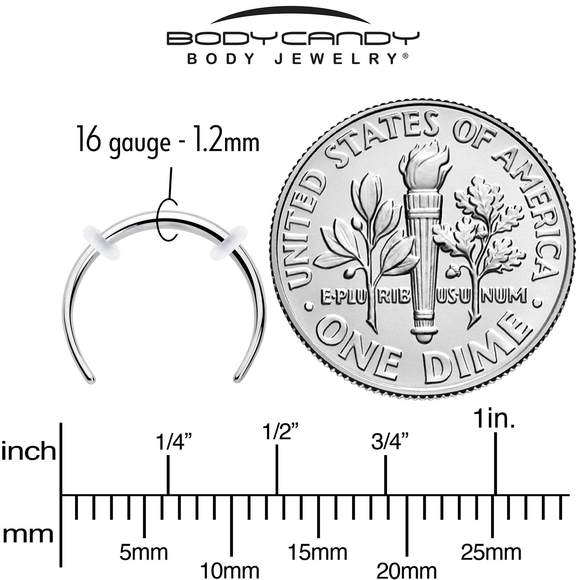 16G 3/8 Pincher Crescent Taper