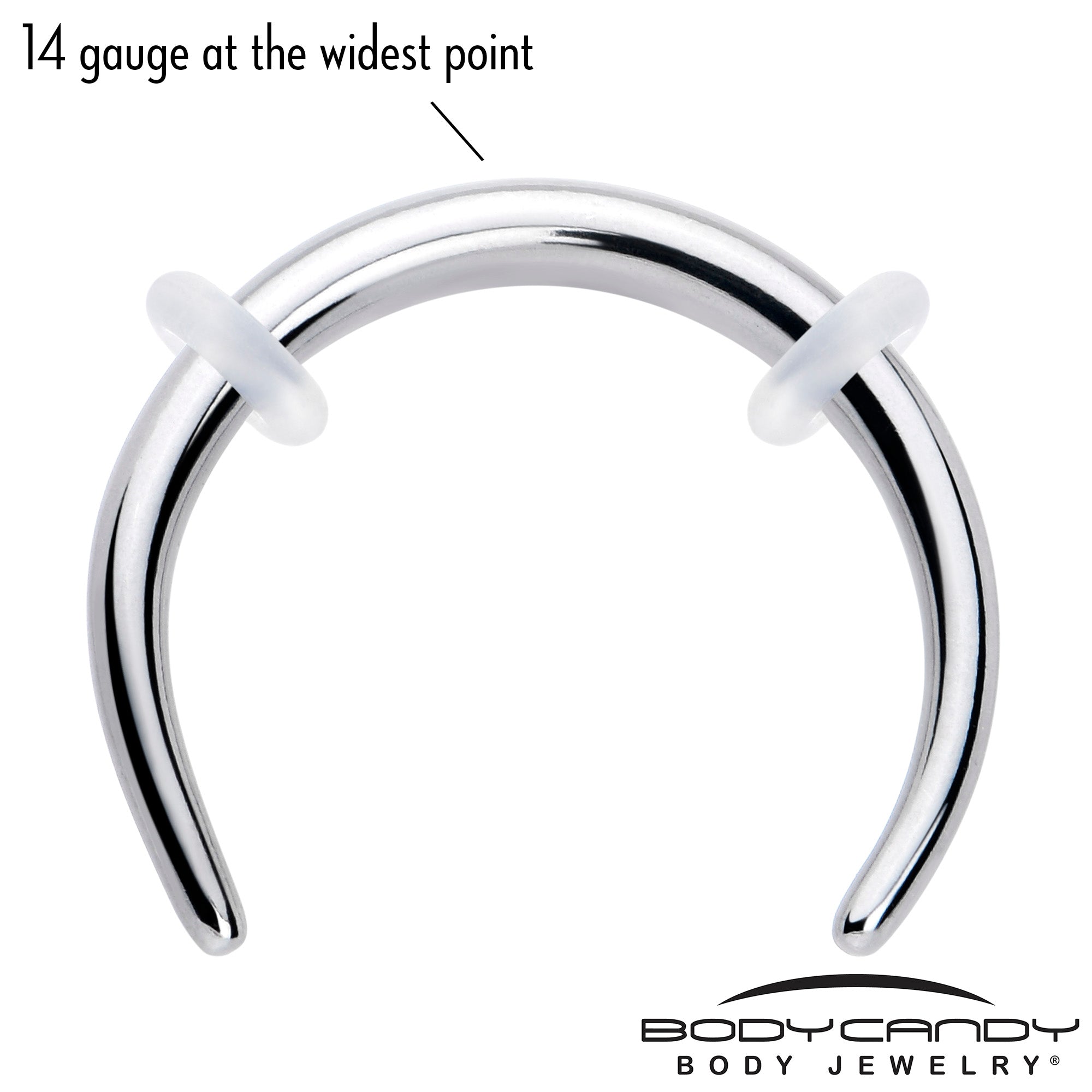 14G 3/8 Pincher Crescent Taper