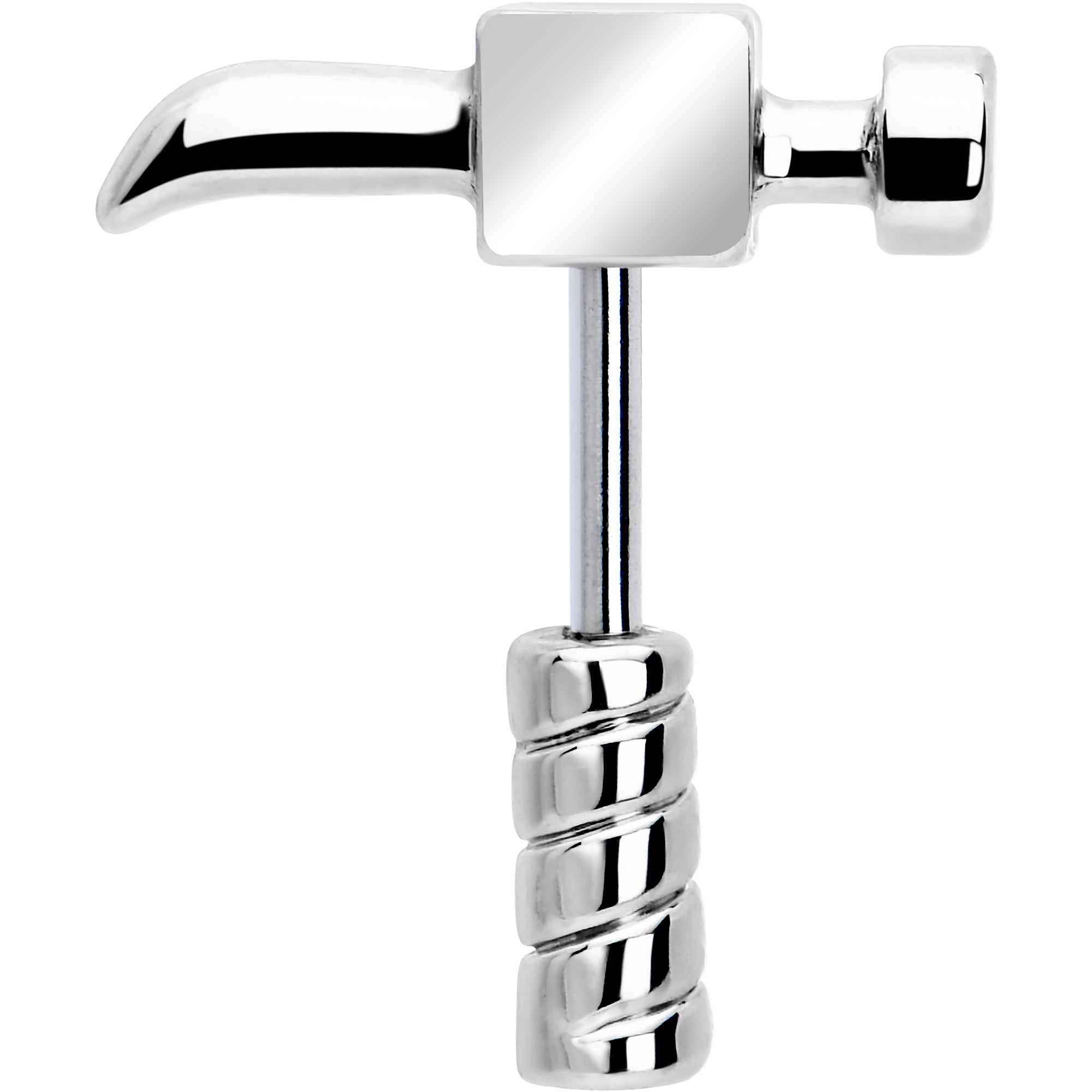 16G 1/4 Optical Illusion Hammer Cartilage Tragus Earring