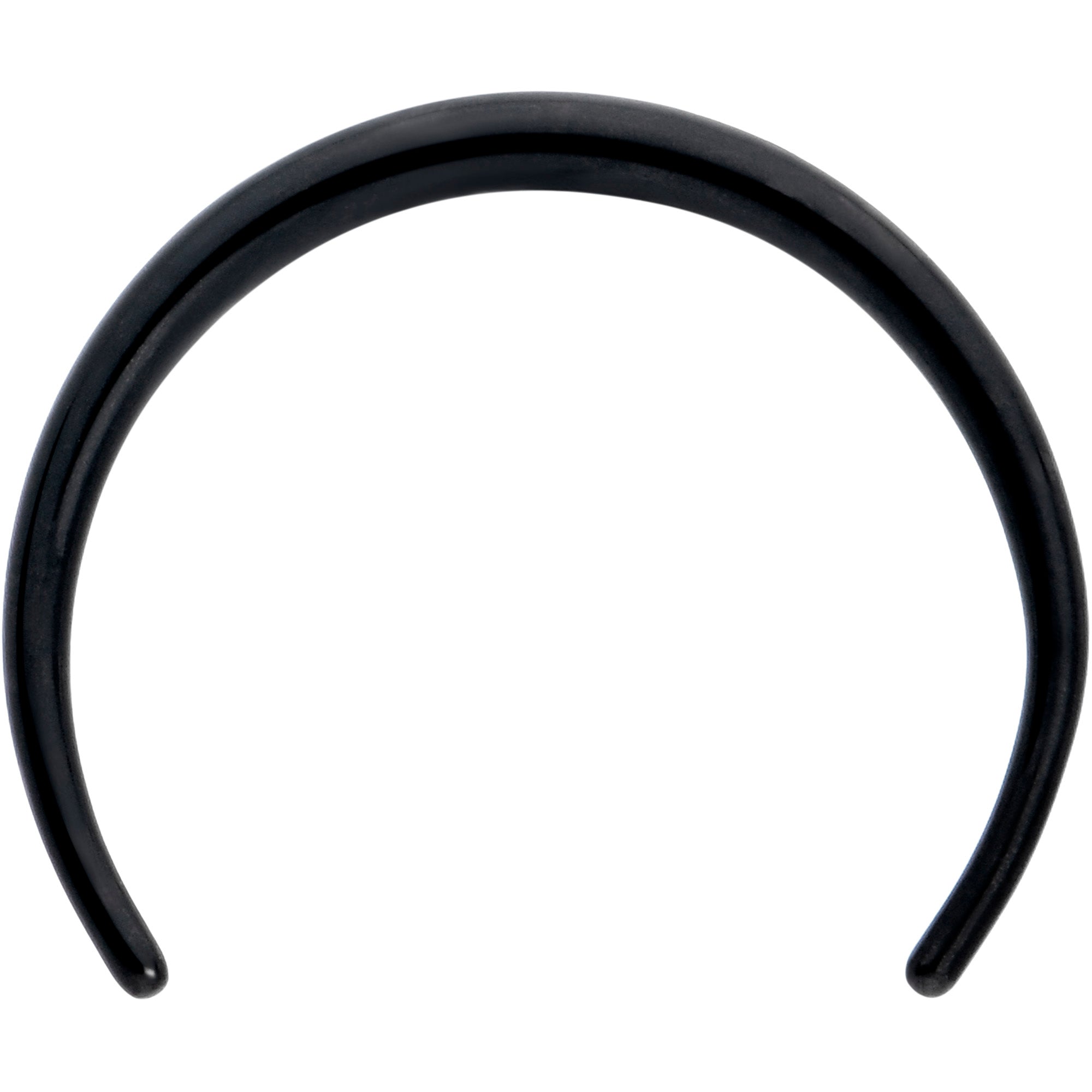 16G 3/8 Black Pincher Crescent Taper