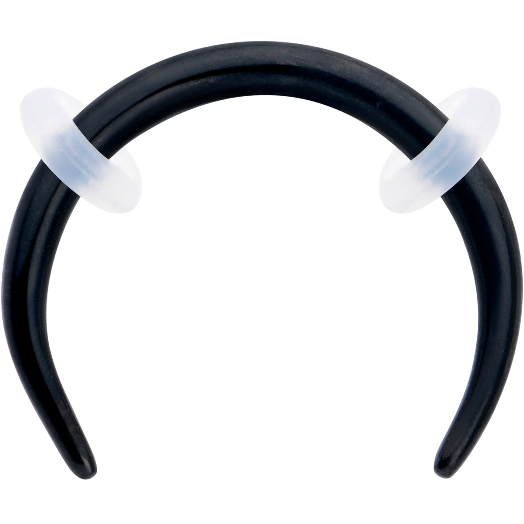 16G 5/16 Black Pincher Crescent Taper