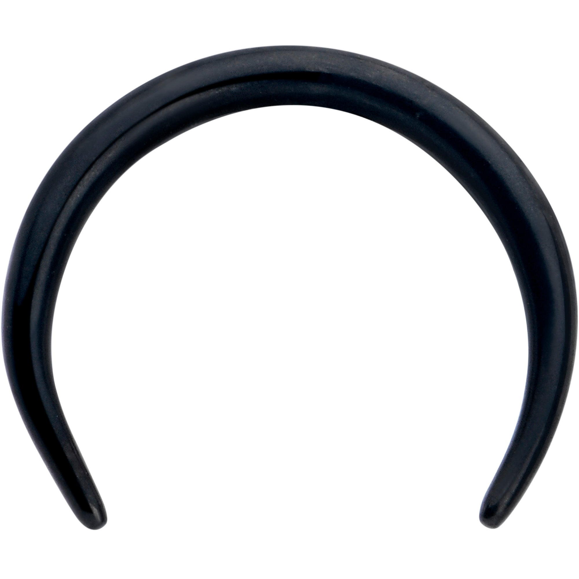 16G 5/16 Black Pincher Crescent Taper