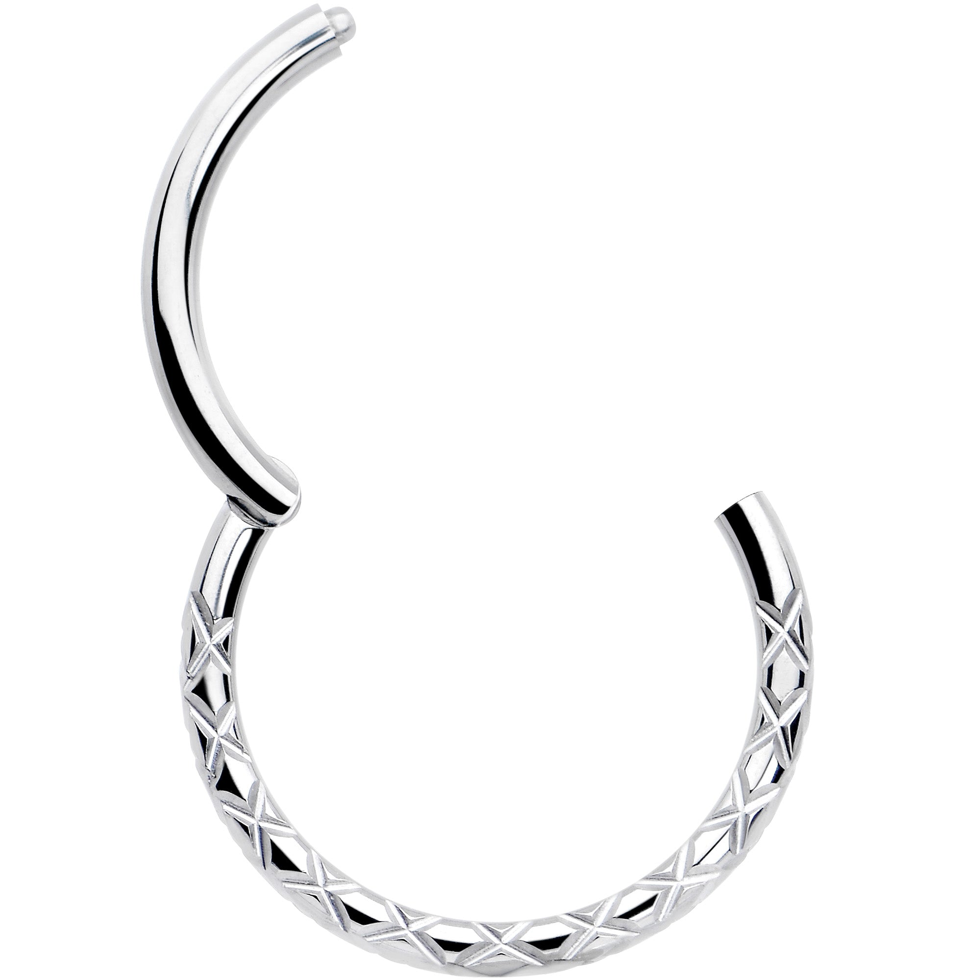 implant grade titanium snakeskin segment ring 16 gauge