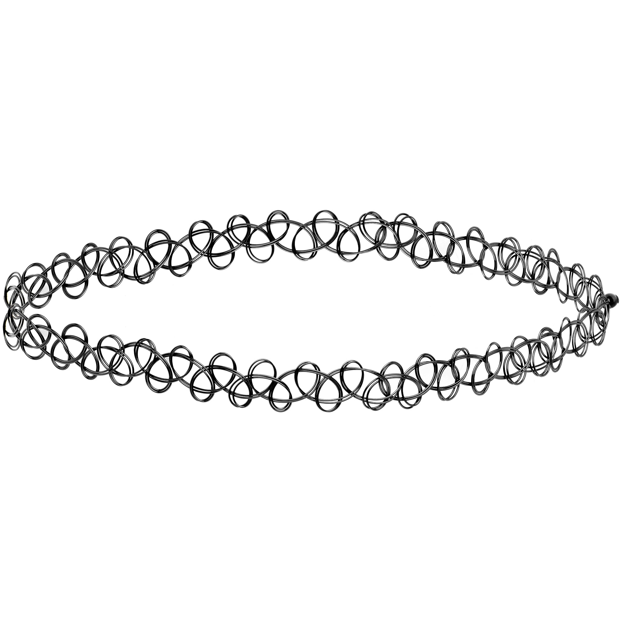 stretchy black tattoo chokers for women