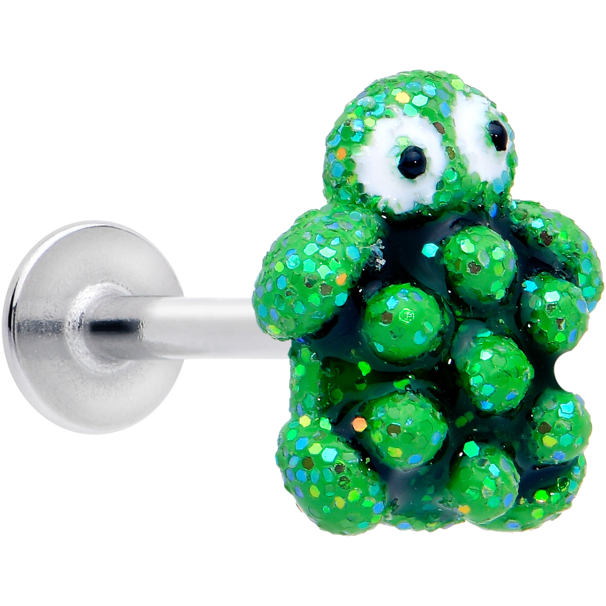 16 Gauge 5/16 Texture Turtle Labret Monroe Tragus Piercing