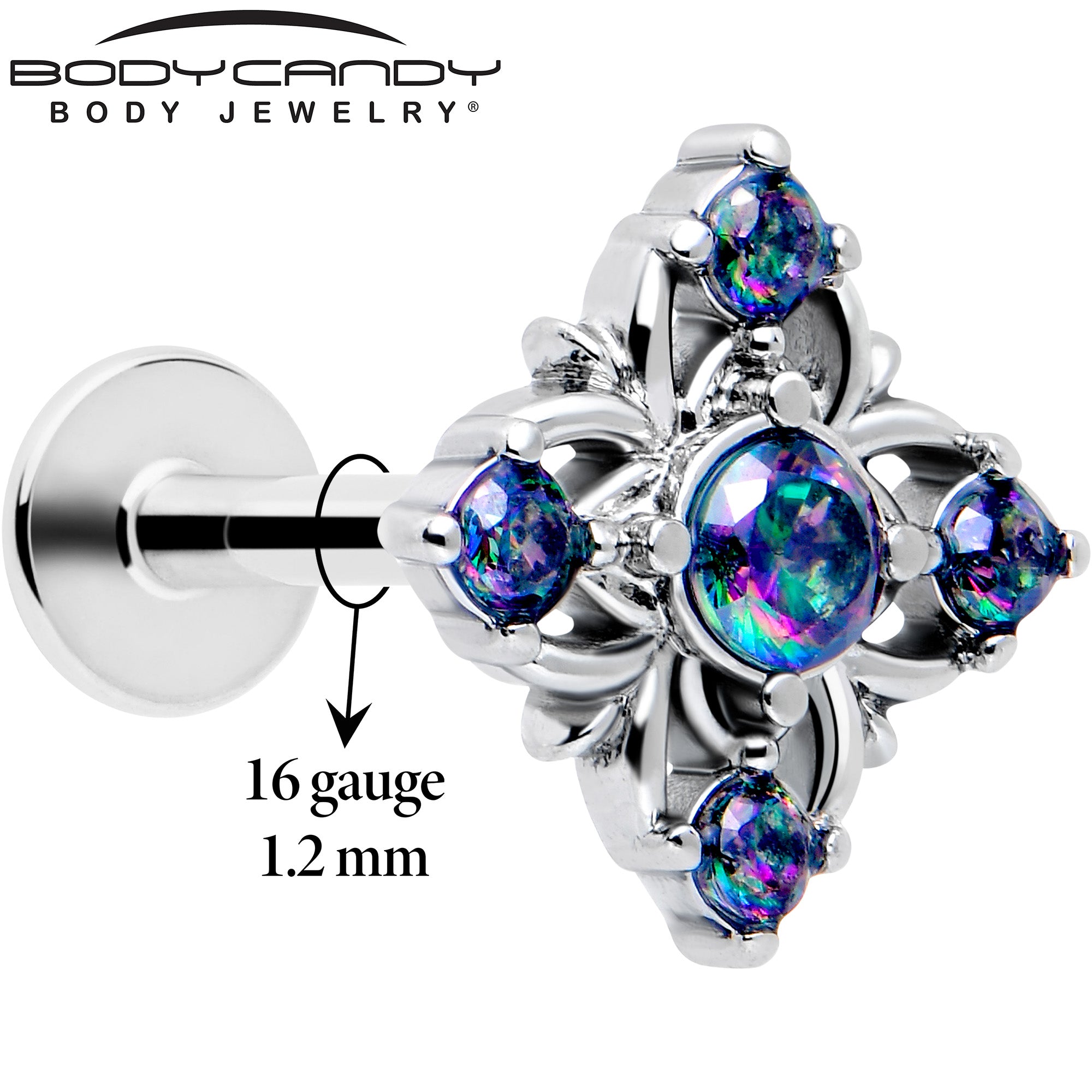 beauty cross tragus piercing jewelry
