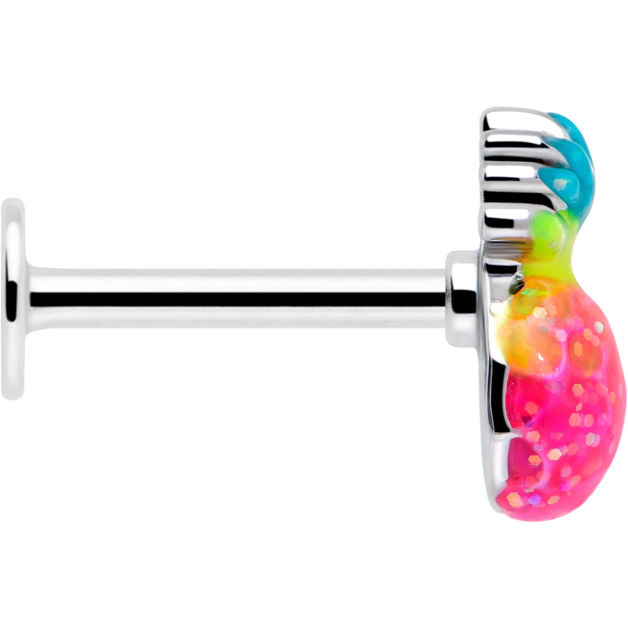 16G 5/16 Hot Tropical Pineapple Labret Monroe Tragus