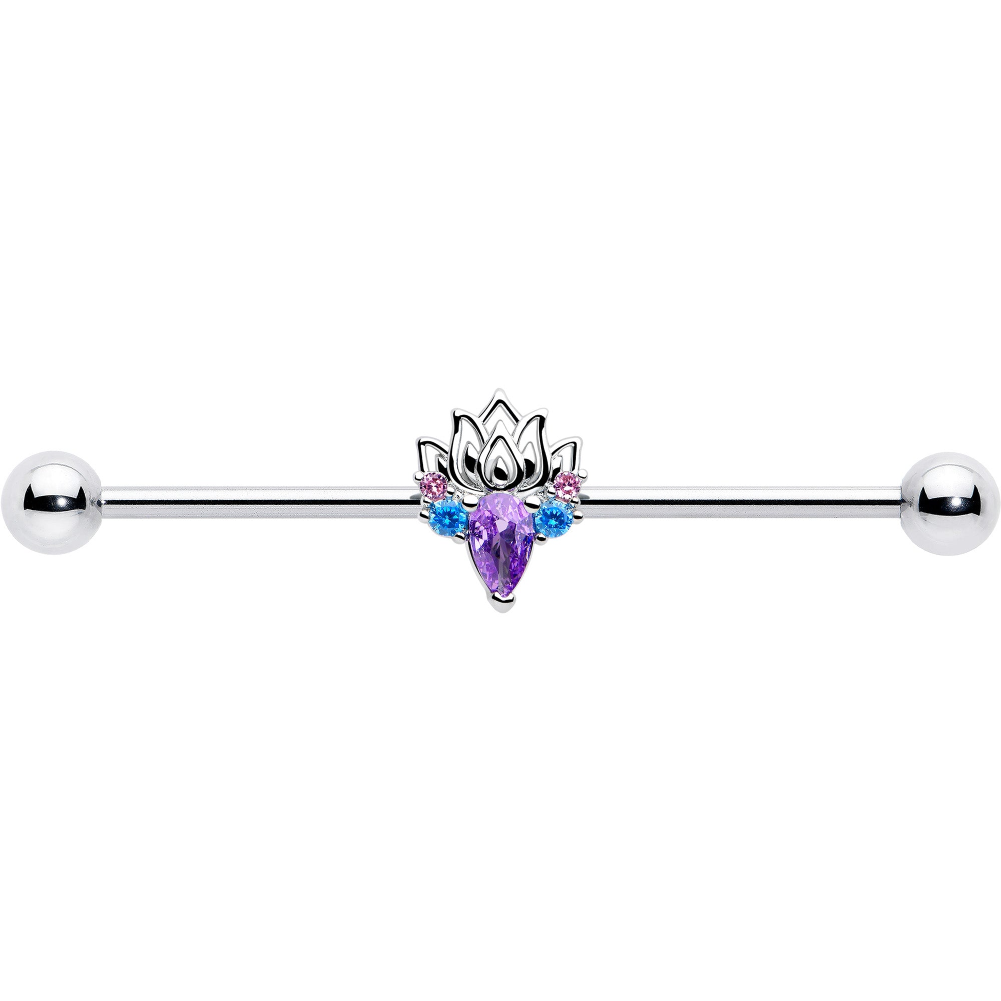 14 gauge lotus industrial barbell 38mm