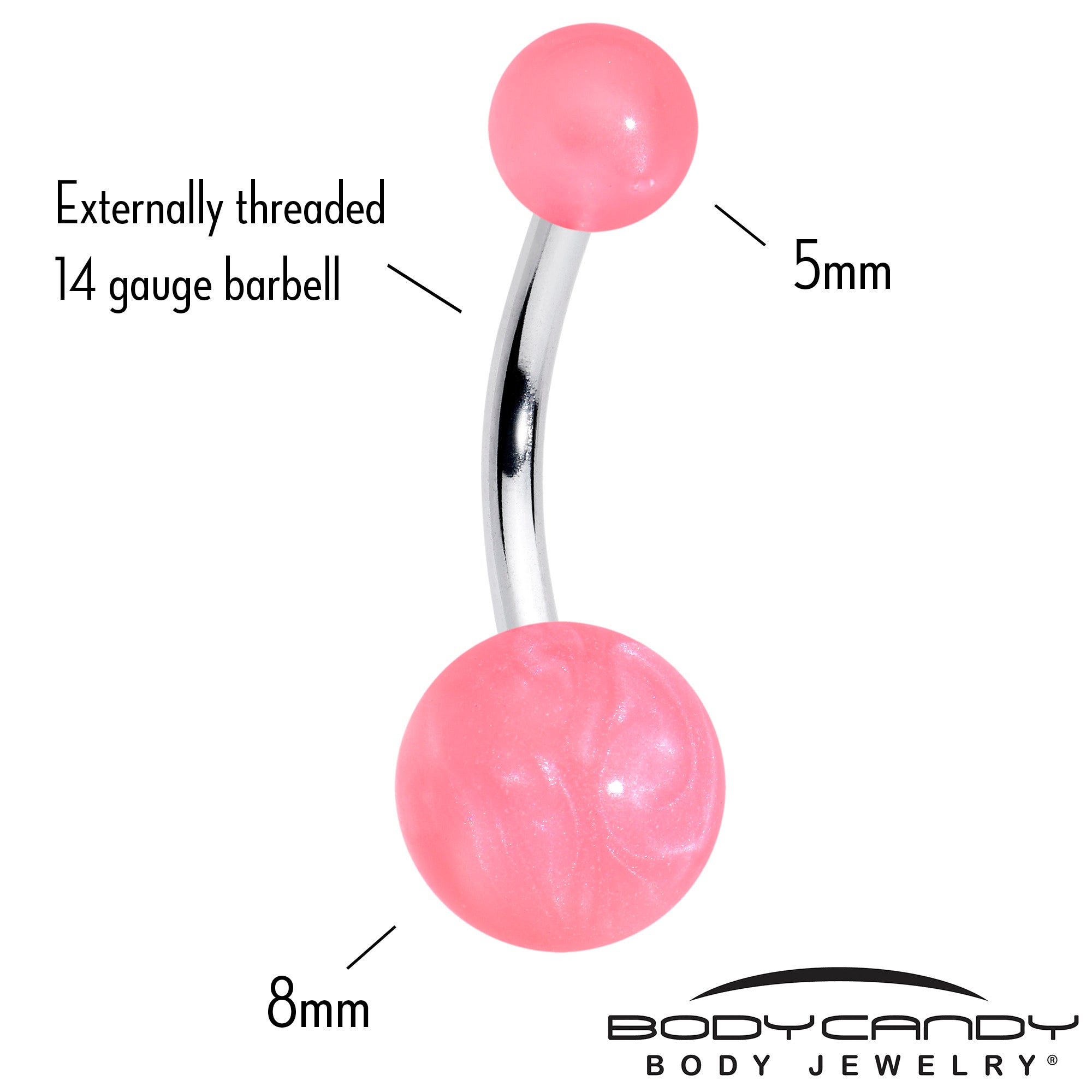 hot pink belly button ring