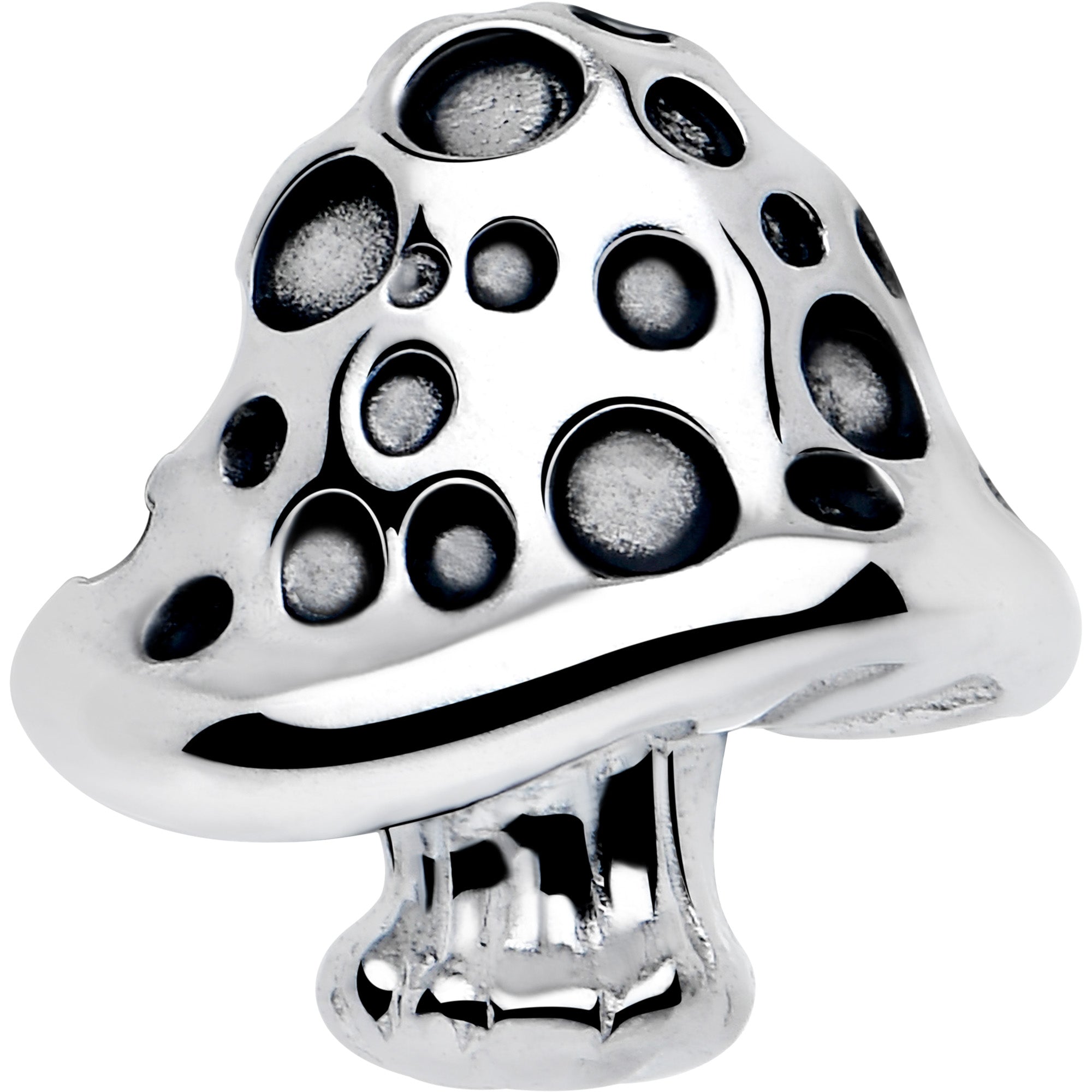 Fun mushroom themed tongue ring