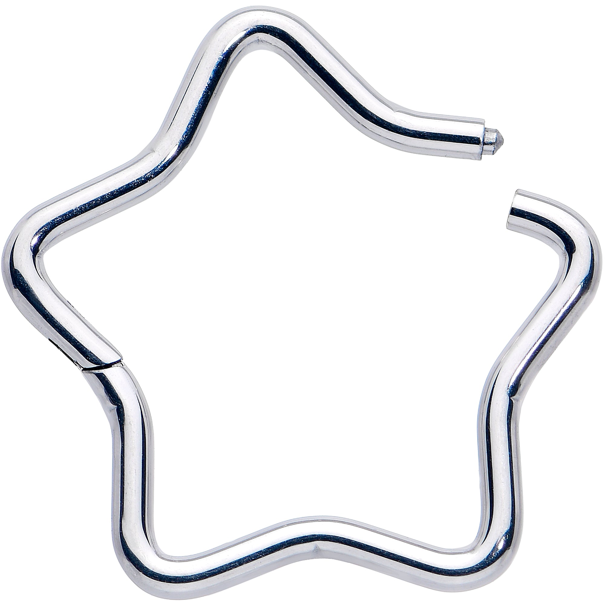16 Gauge Five Pointed Star Hinged Segment Ring