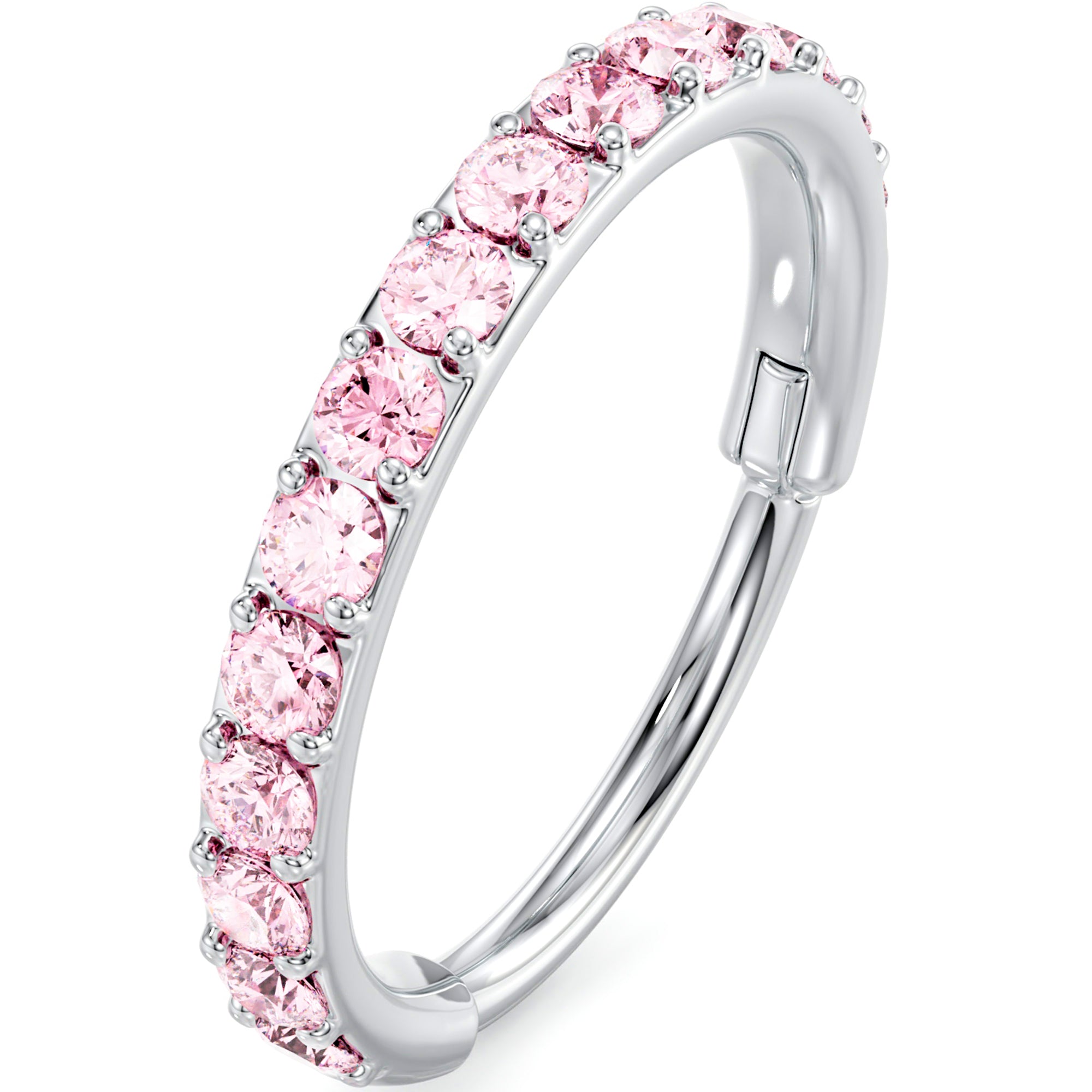 Micro Gem Titanium Hinged Nose Hoop