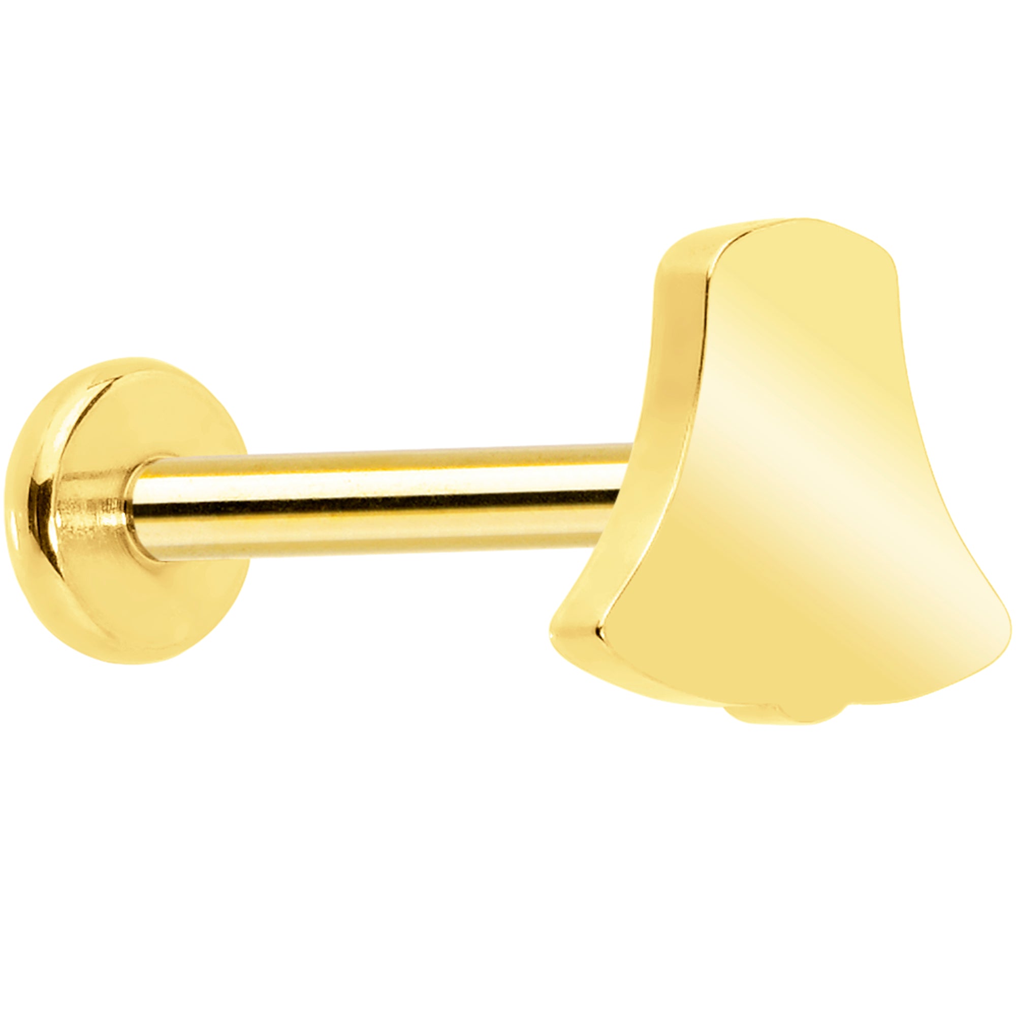 Christmas Flat Back Earring Titanium Holiday Bell