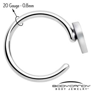 Lightweight titanium heart shaped earrings