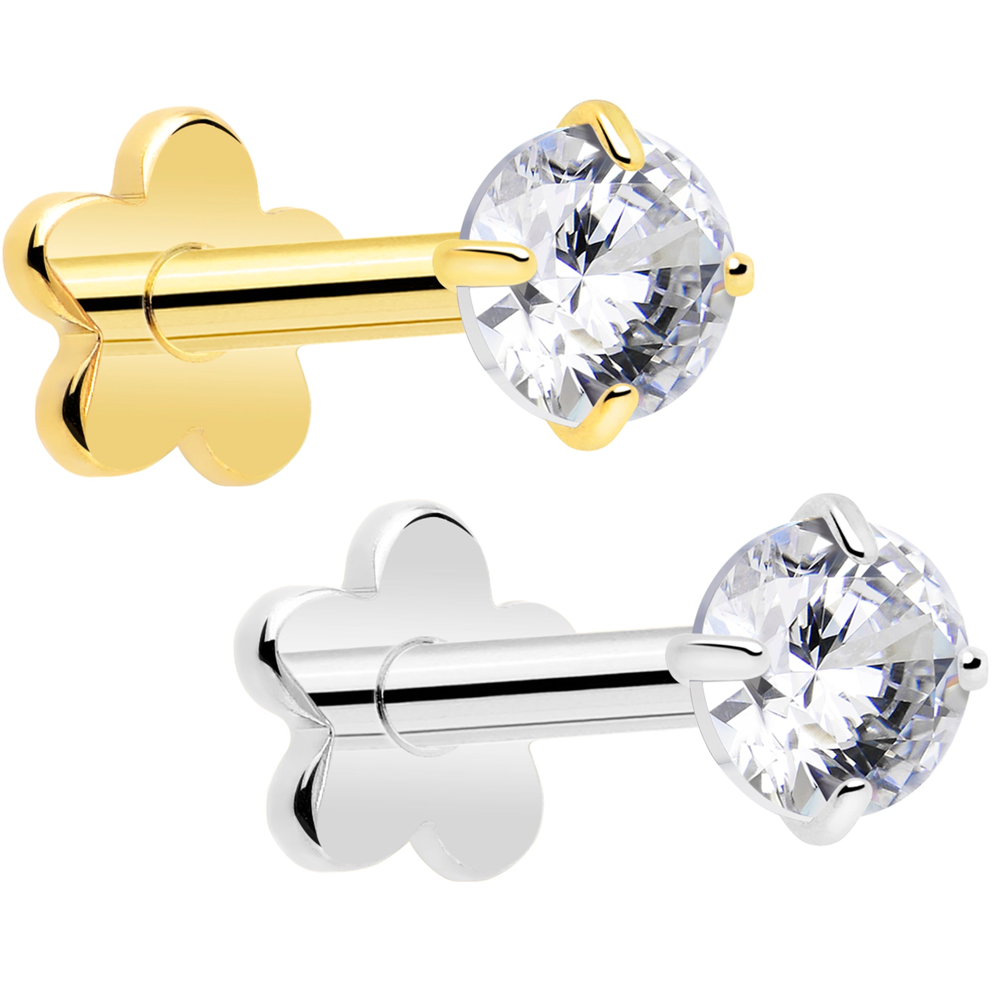 hypoallergenic titanium flat back earrings