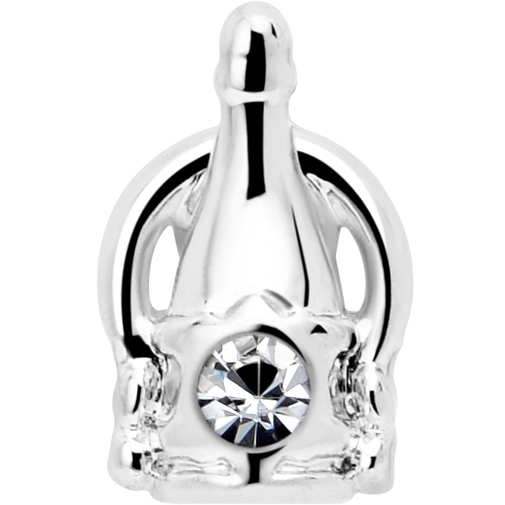 16G 1/4 Clear Gem Champagne Dreams Cartilage Tragus Earring