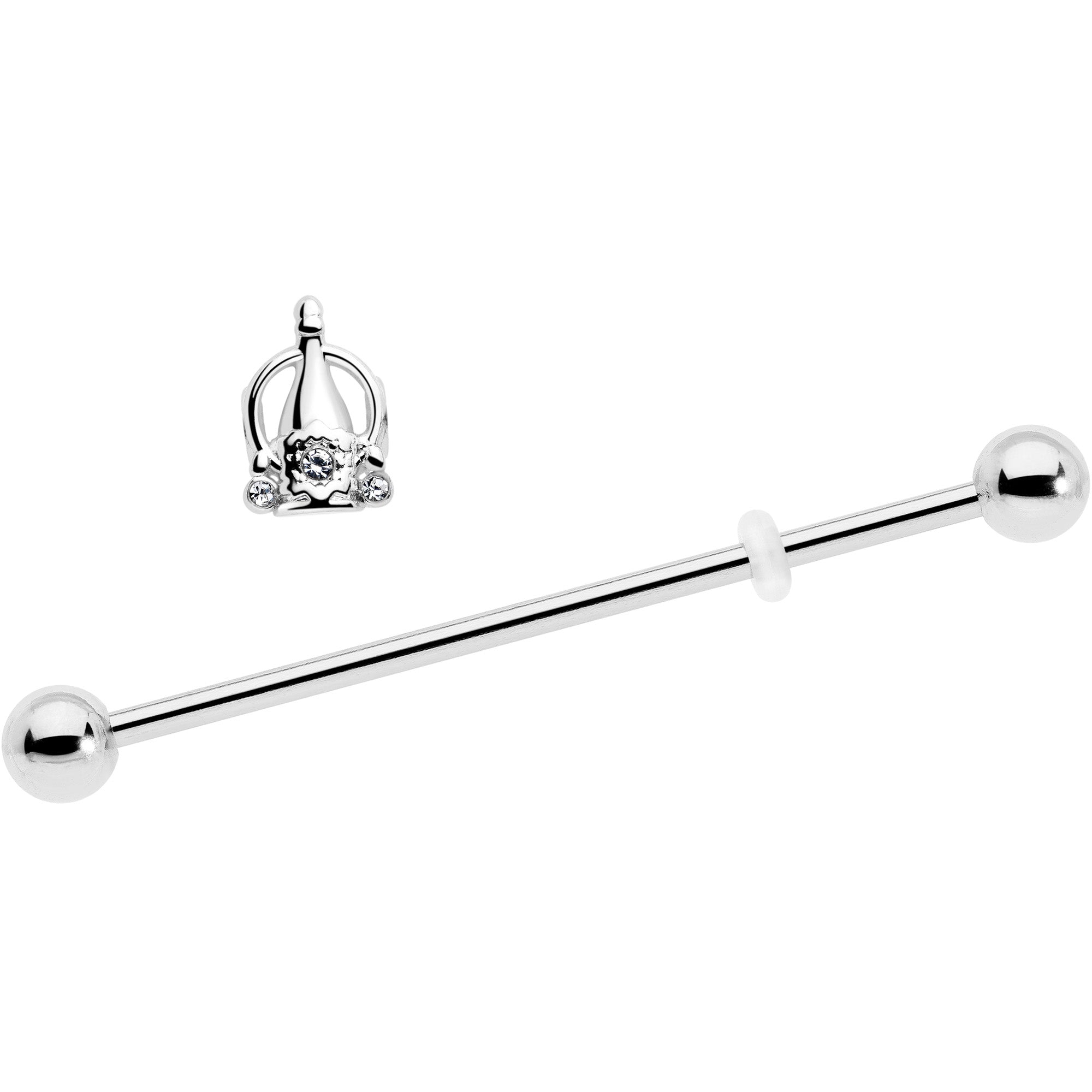 Gem 14 Gauge Industrial Barbell 38mm