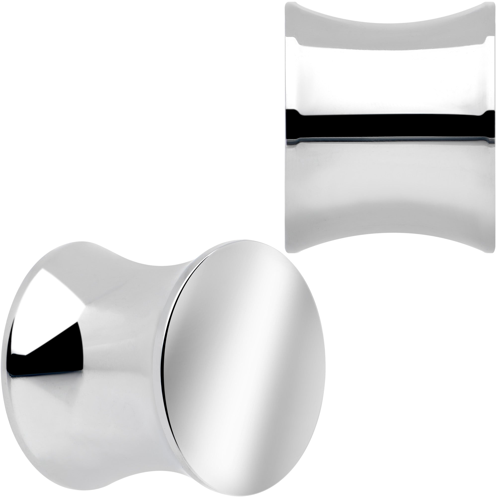 2 Gauge Hand Polished Saddle Plug Set