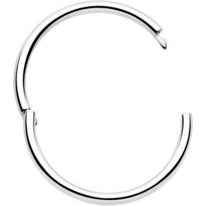 Implant grade titanium half closure nose hoop