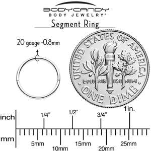 Half closure titanium hinged ring for nose