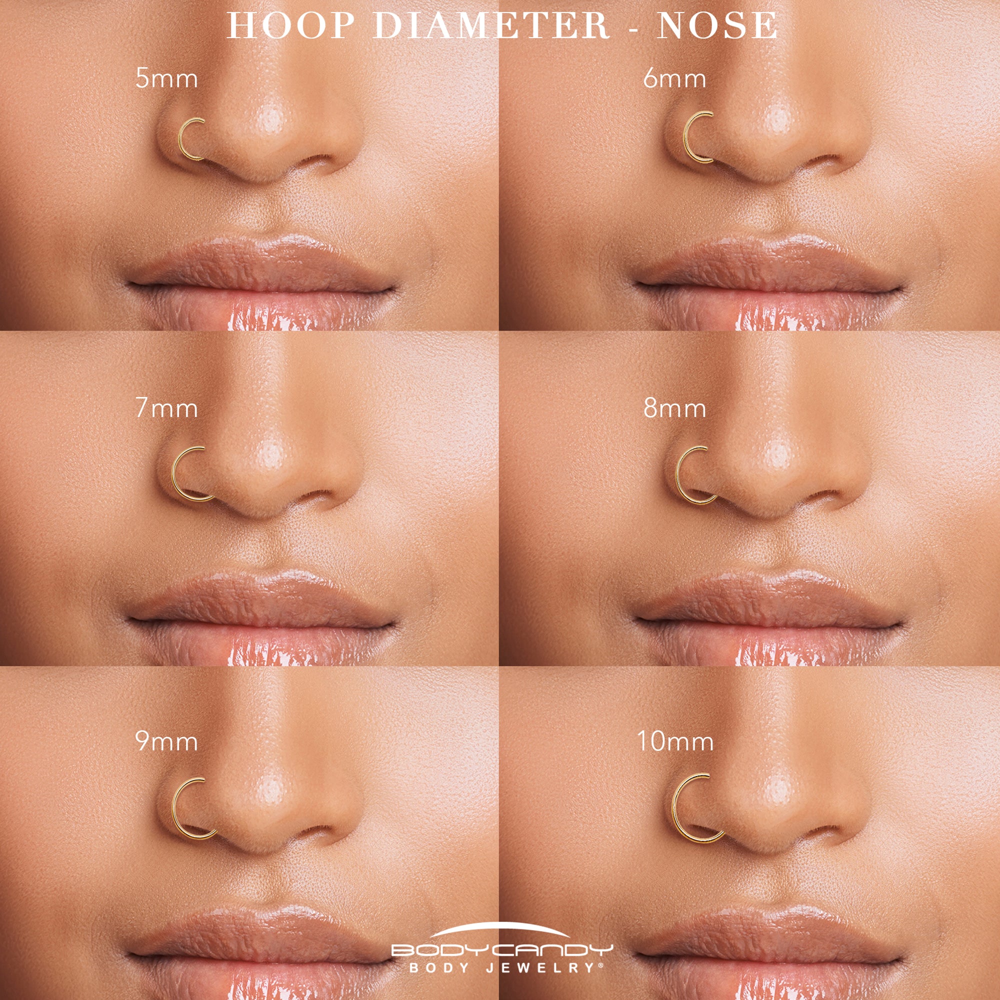 Single Row Micro Gem Implant Grade Titanium Hinged Double Hoop Nose Ring