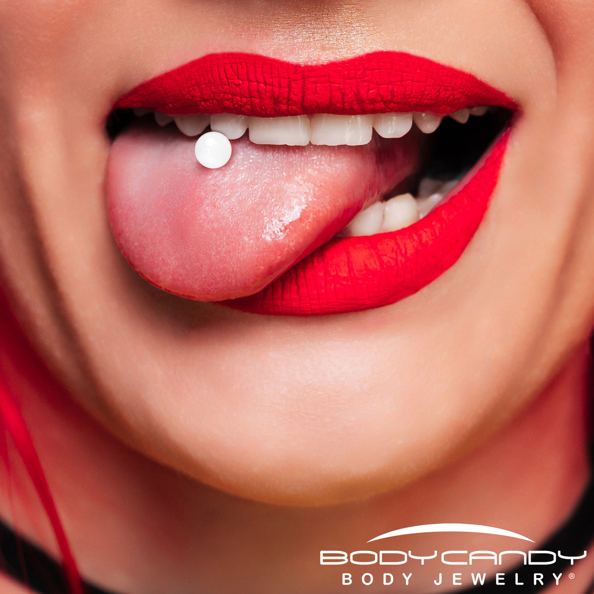 14G Glow in the Dark Acrylic Ball Bioflex Tongue Ring