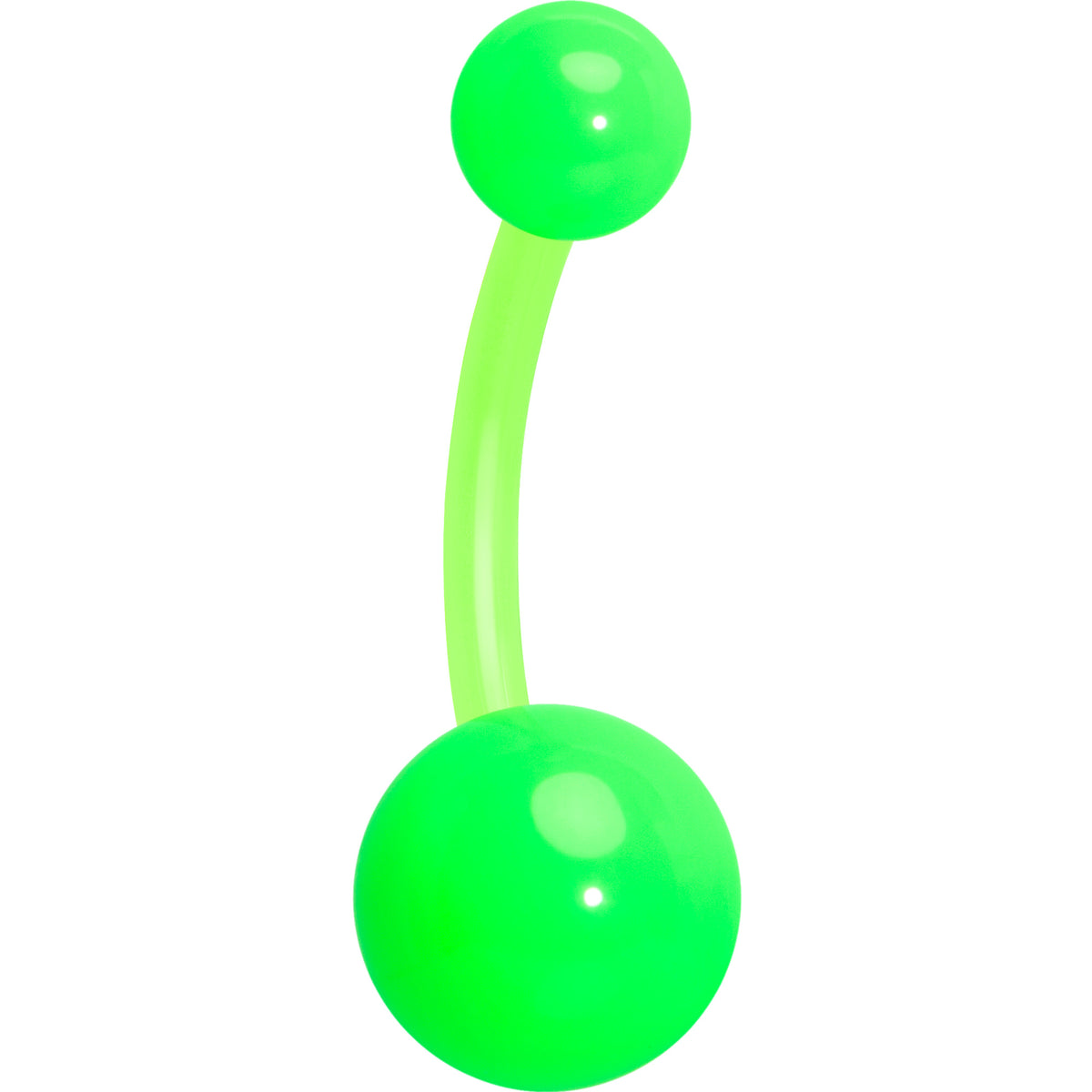 14G Acrylic Ball BioFlex Flexible Belly Ring