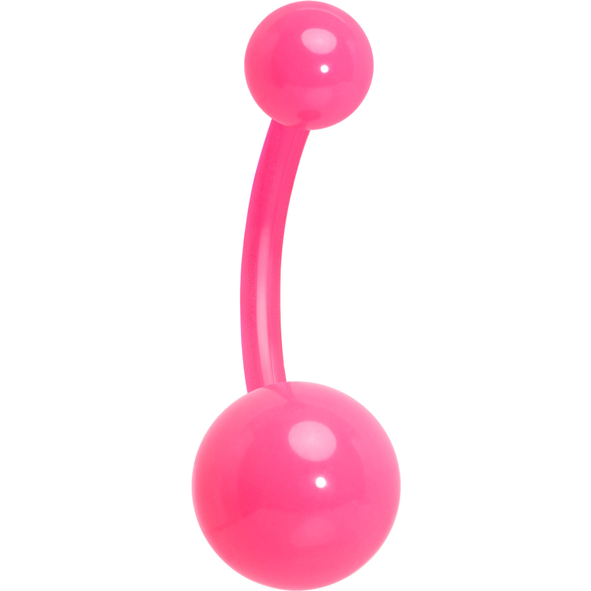 14G Acrylic Ball BioFlex Flexible Belly Ring
