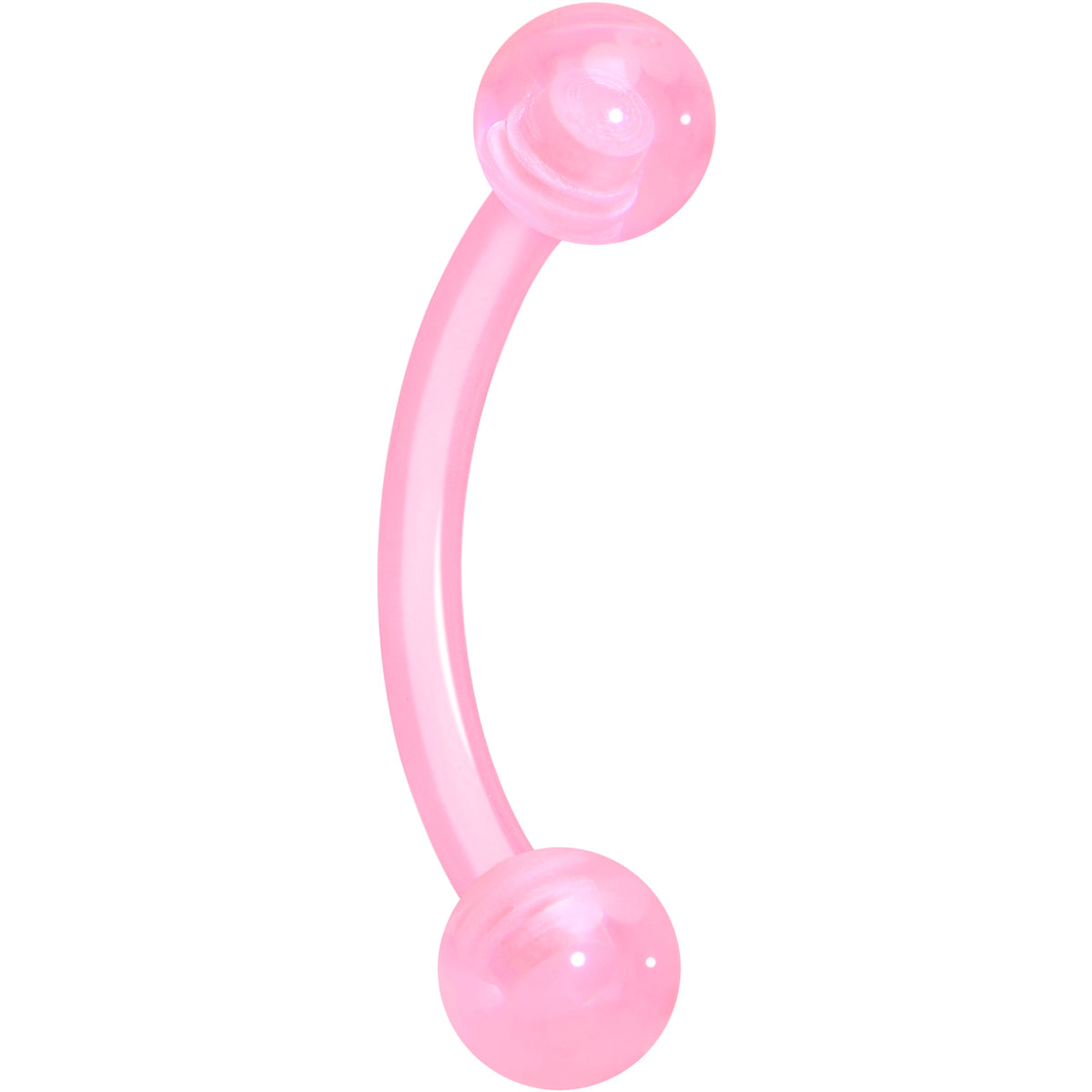 16G Acrylic Ball Bioflex Flexible Eyebrow Ring