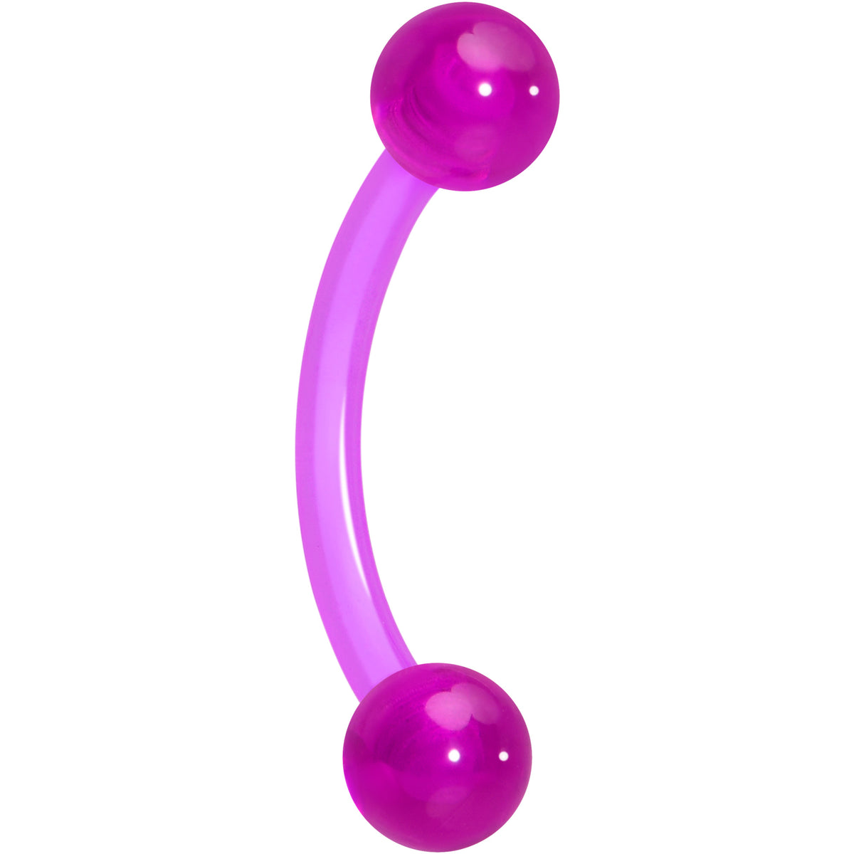16G Acrylic Ball Bioflex Flexible Eyebrow Ring