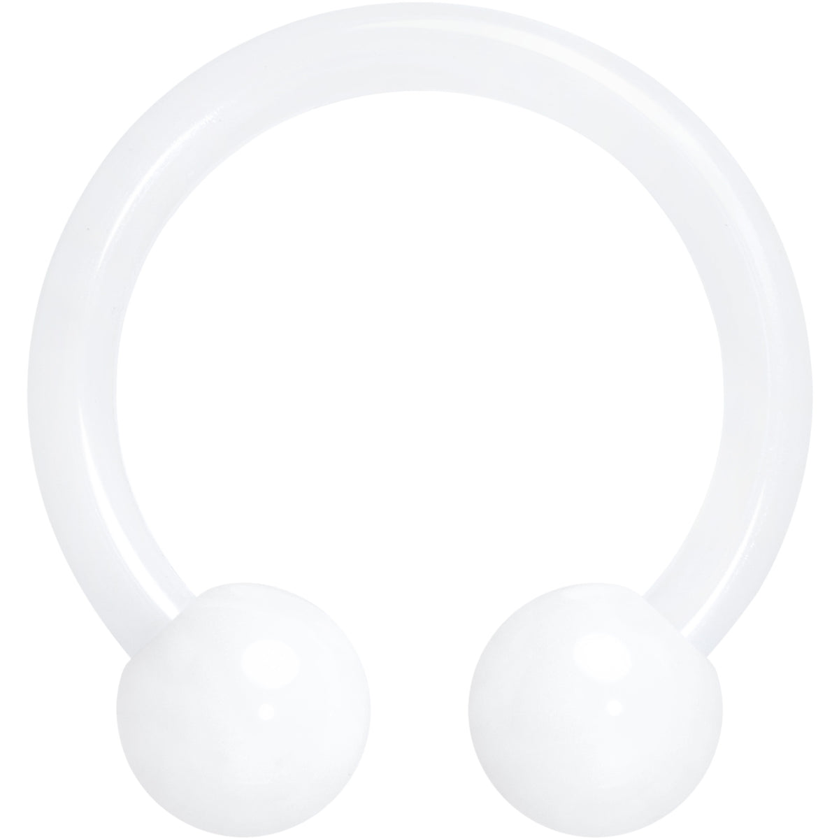16G Acrylic Ball Bioflex Flexible Horseshoe Ring