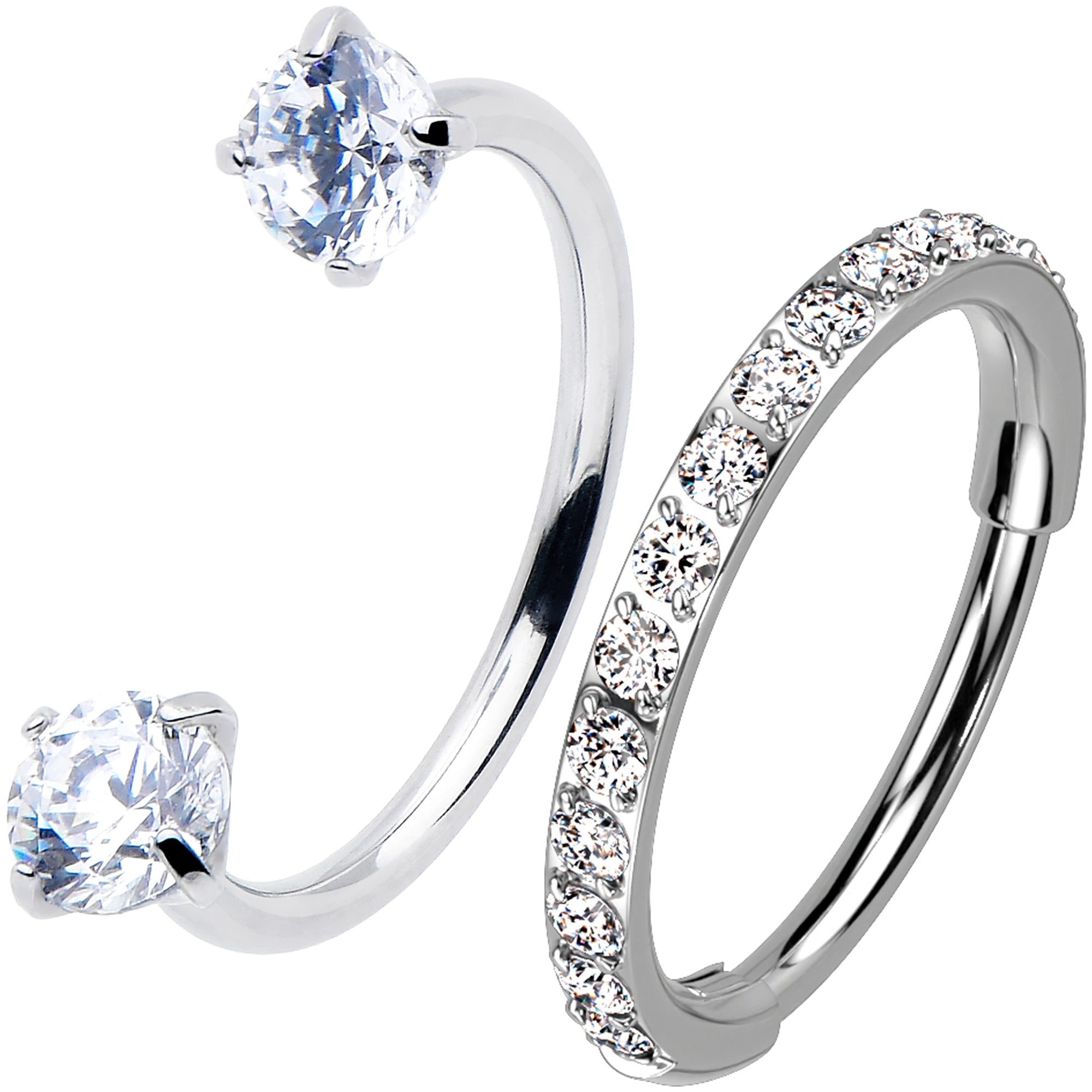 Face Chain Jewelry 3-Piece Fake Septum Rings Non-Piercing Nose