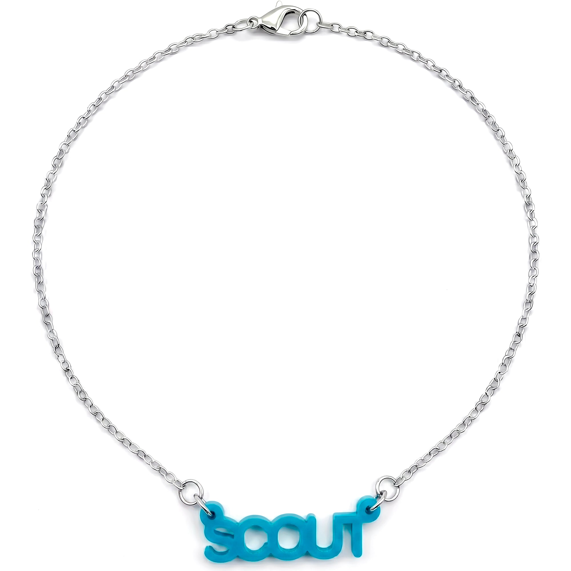 Personalized Acrylic Custom Name Necklace - Hypoallergenic Stainless Steel Chain